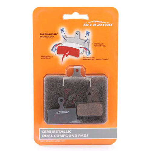 Alligator Shimano XTR XT SLX semi-metallic disc brake pads