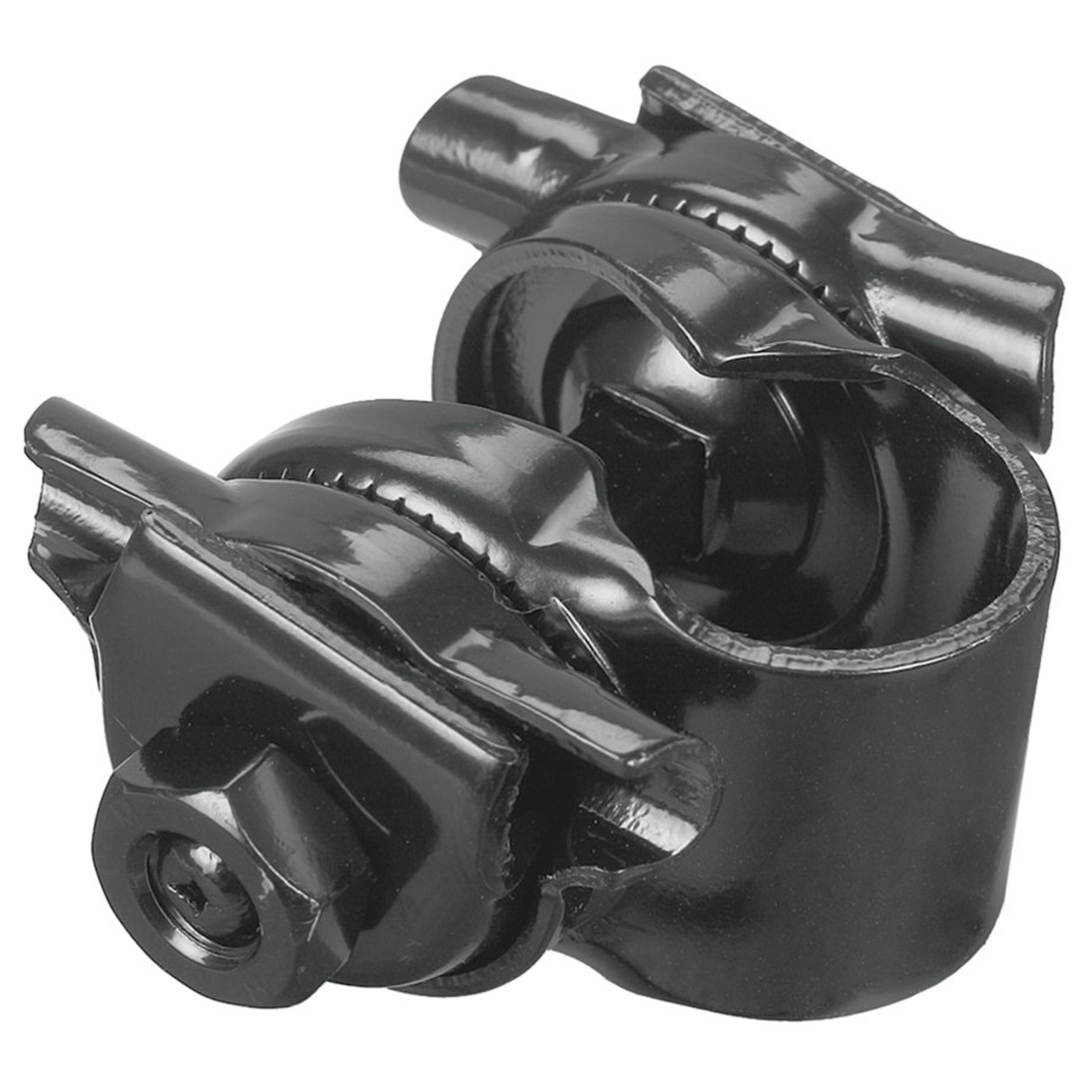 Single rail black saddle clamp