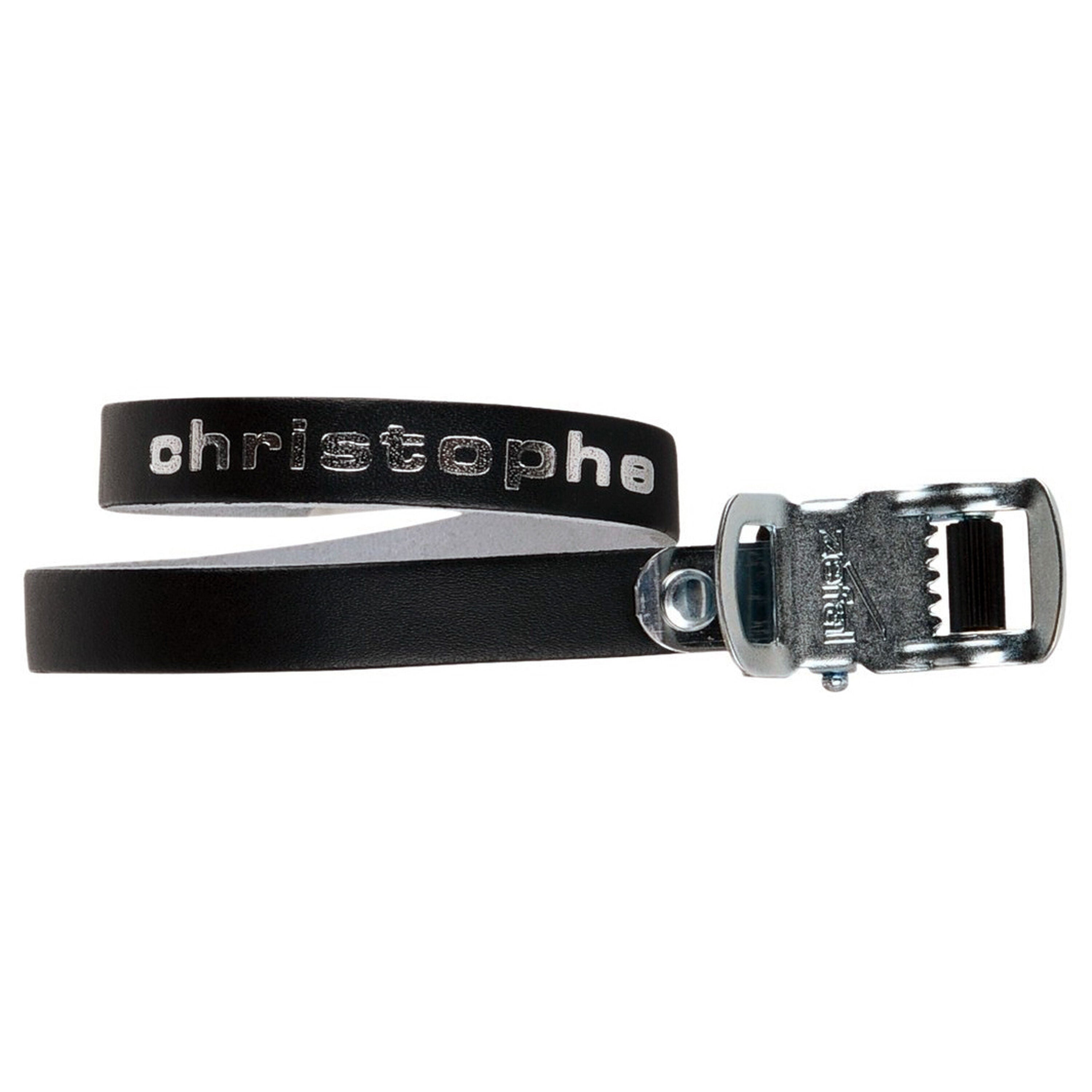Zefal leather toe clip straps pair