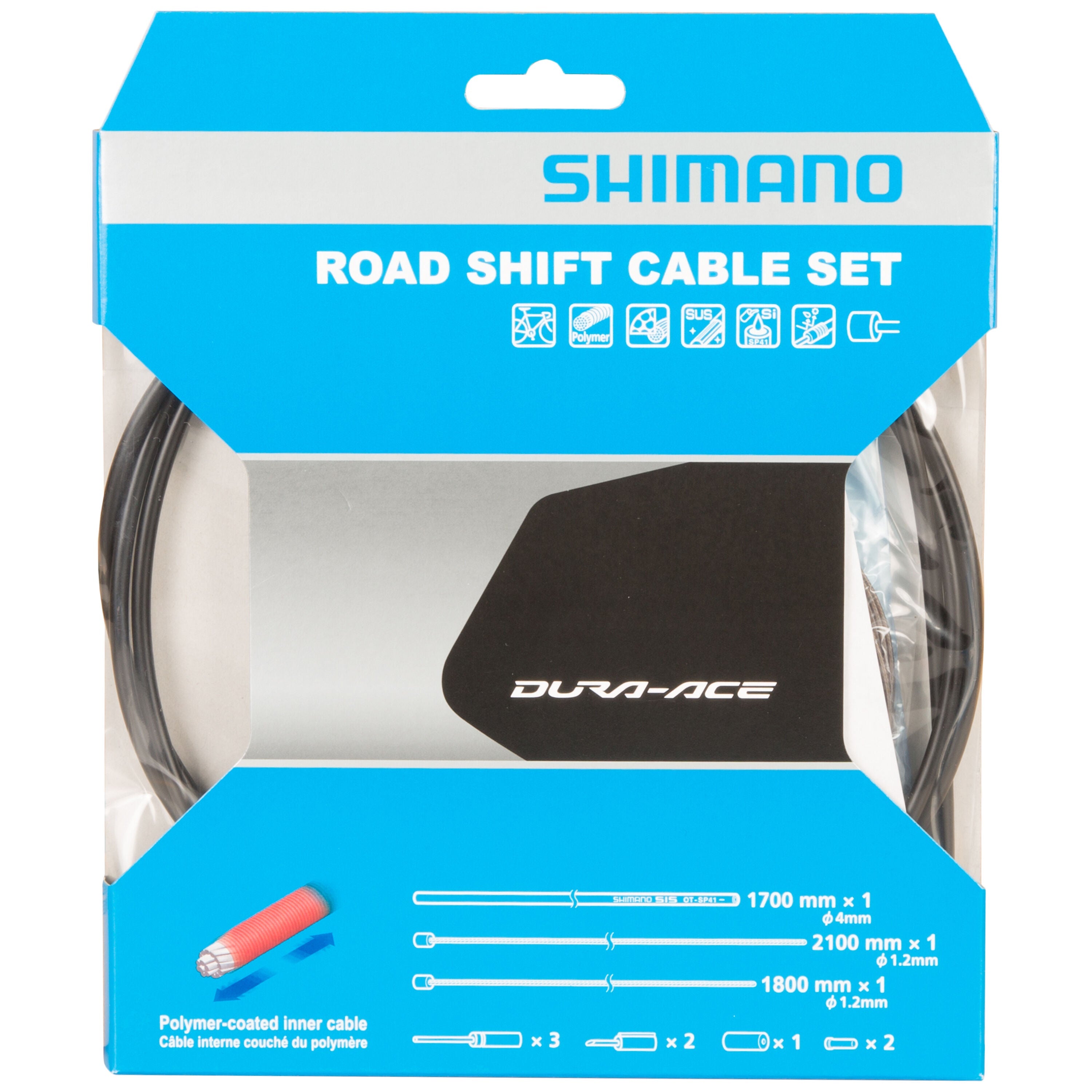 Shimano Dura-Ace BC-9000 polymer shift inner cable and cas