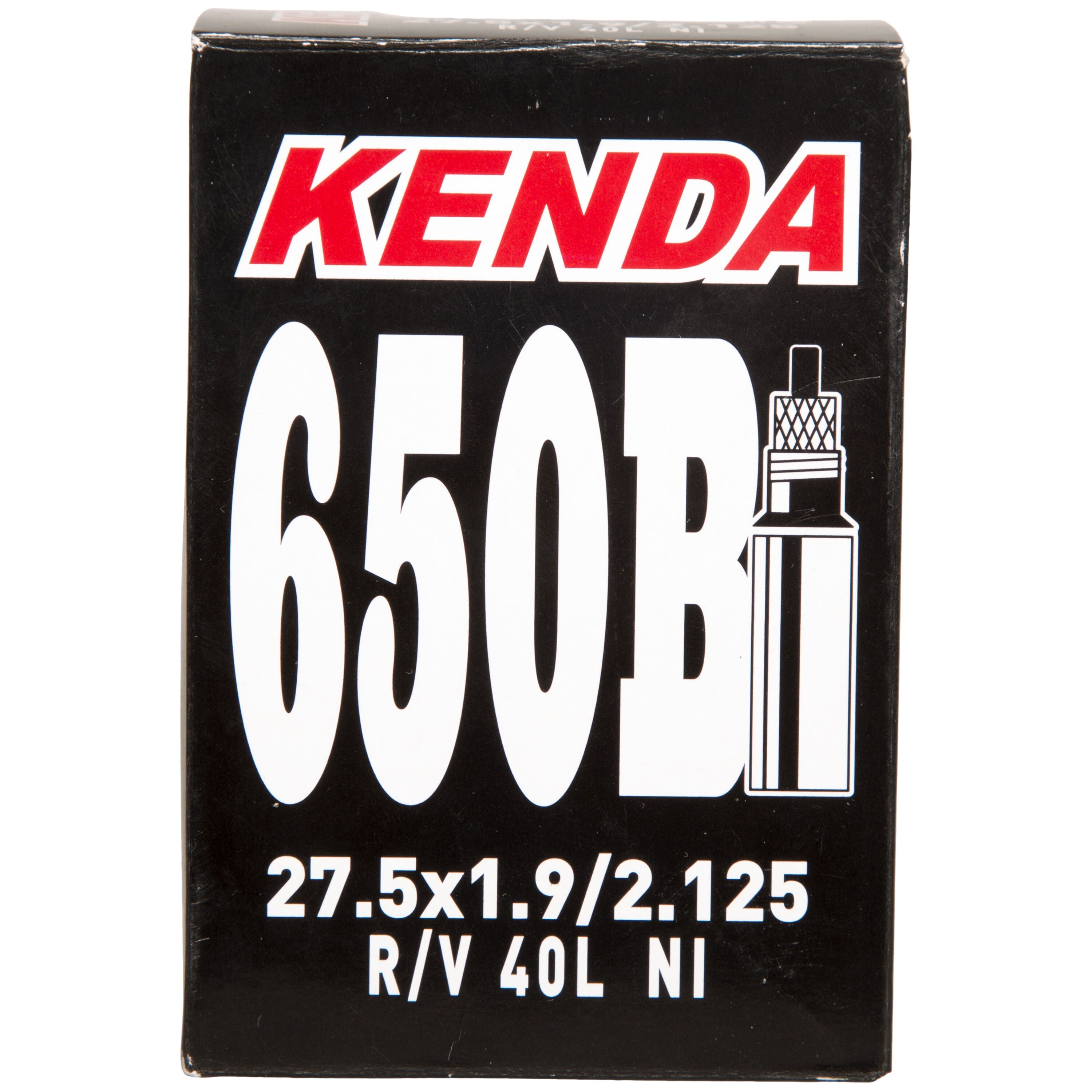 Kenda 27.5x1.90/2.125 Presta 40 mm tube with removable valve