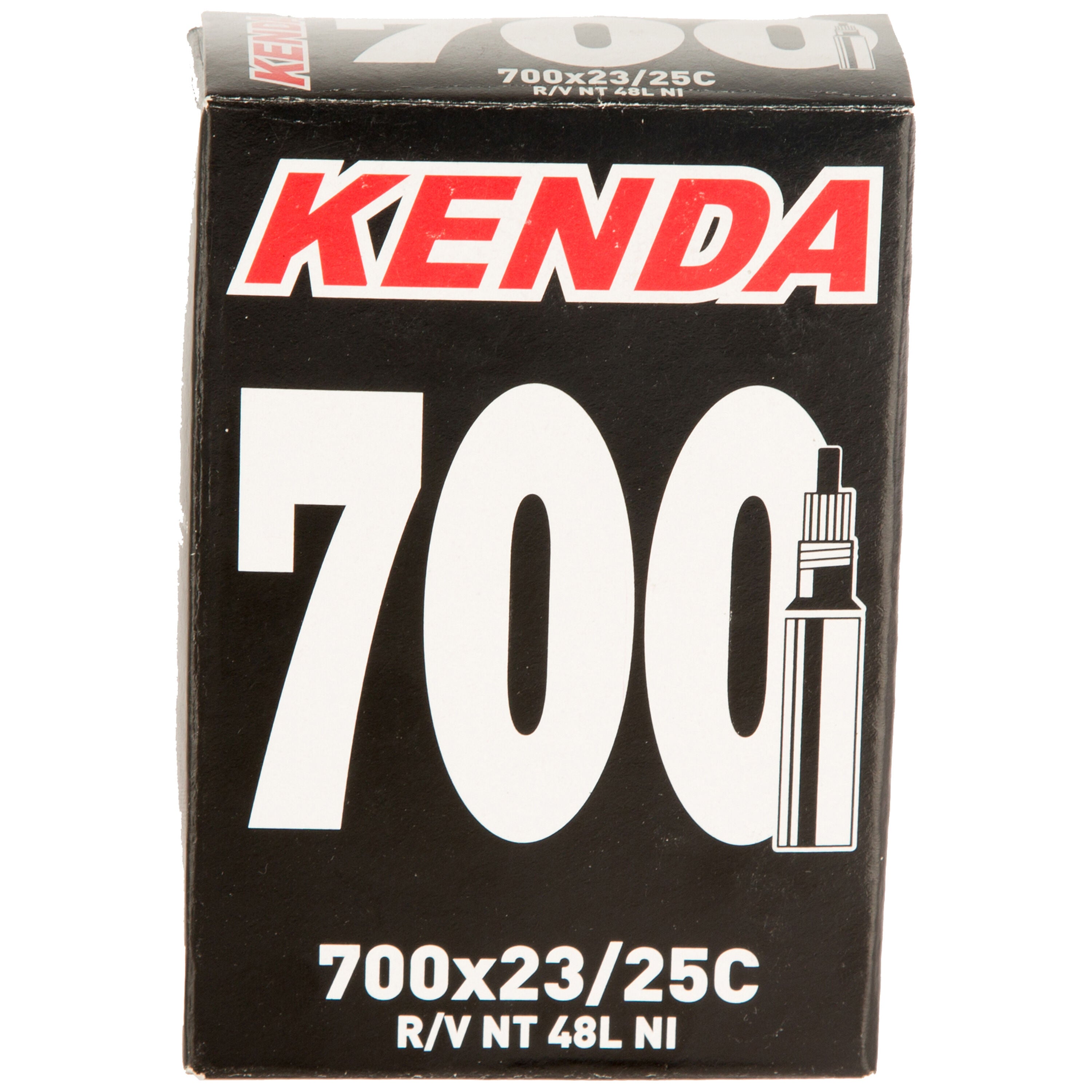 Kenda 700x23/25 Presta 48 mm removable valve bike tube