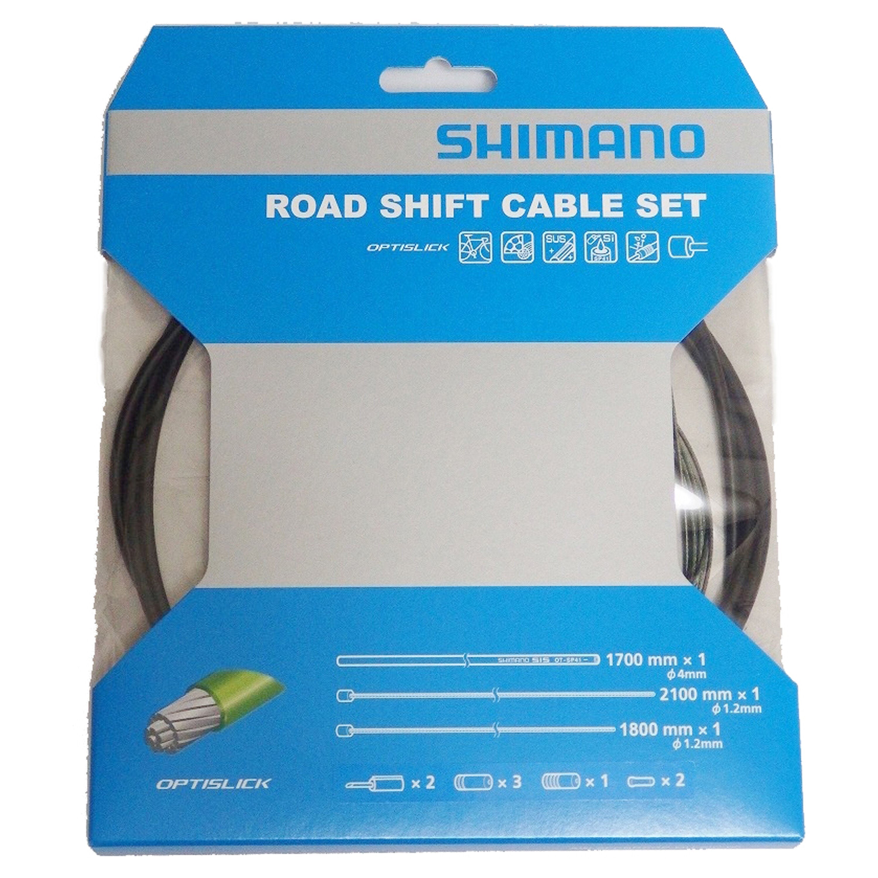 Shimano Optislick road case and cable kit for shifter