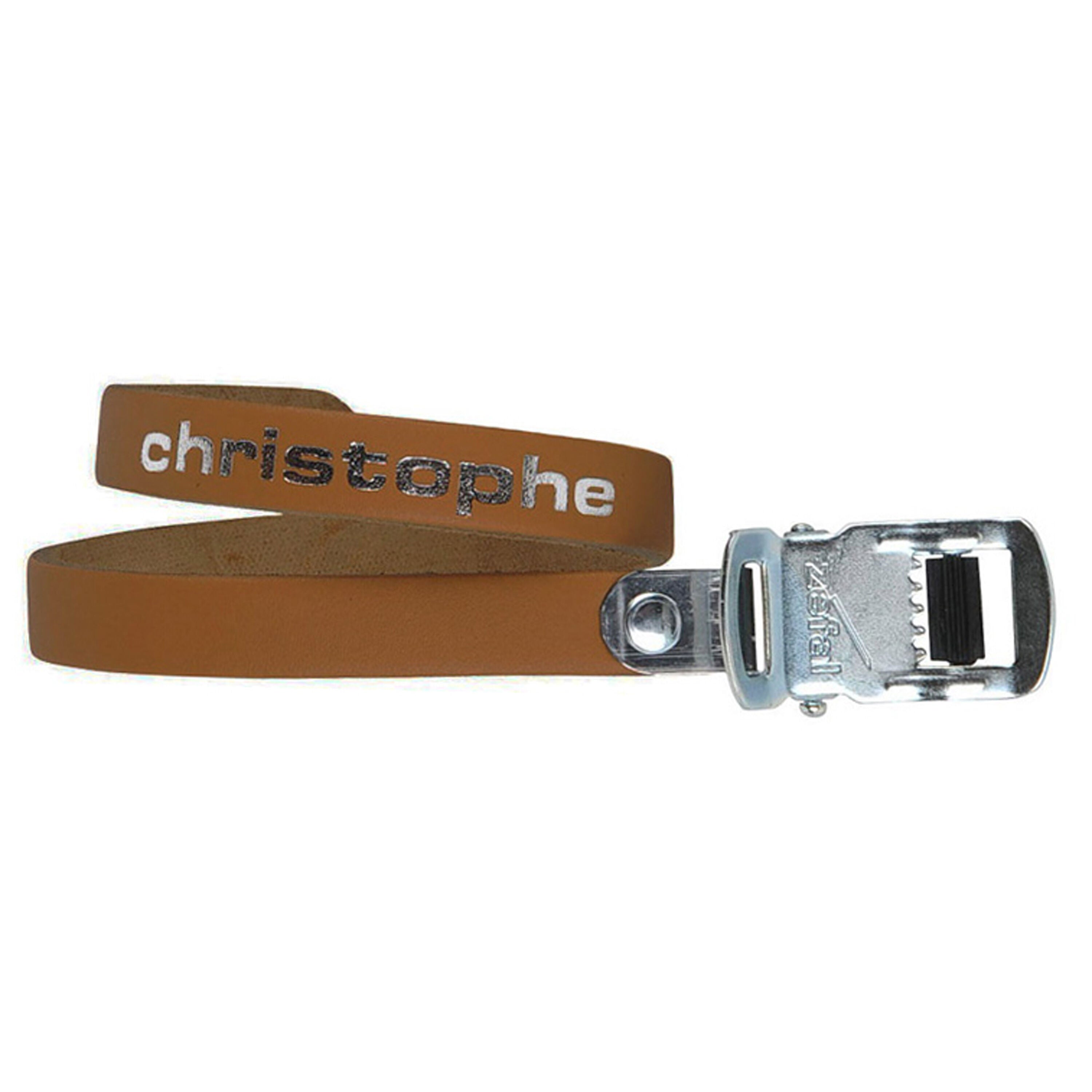 Zefal leather toe clip straps pair