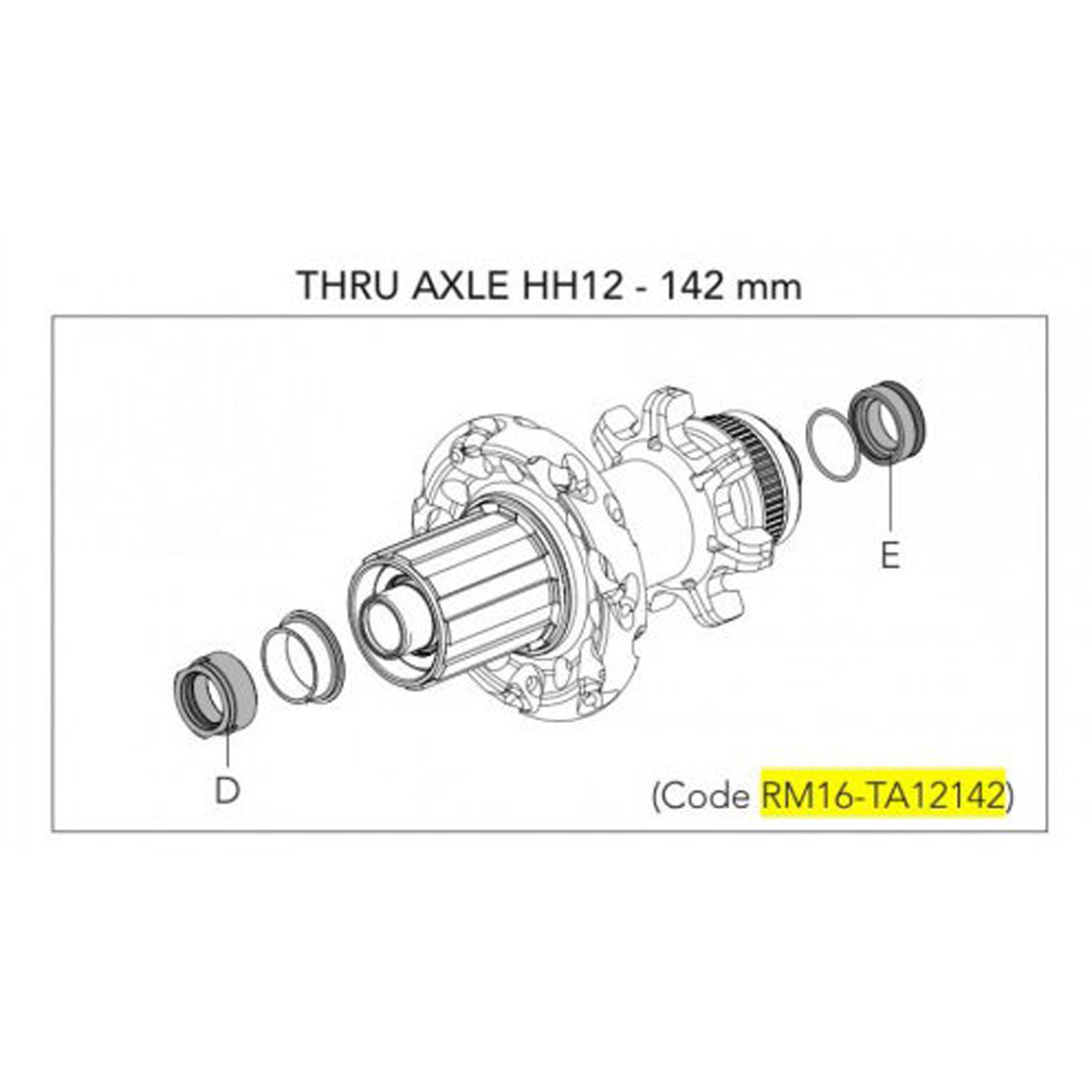 Fulcrum RM16-TA12142 135/142 mm rear thru axle adapter