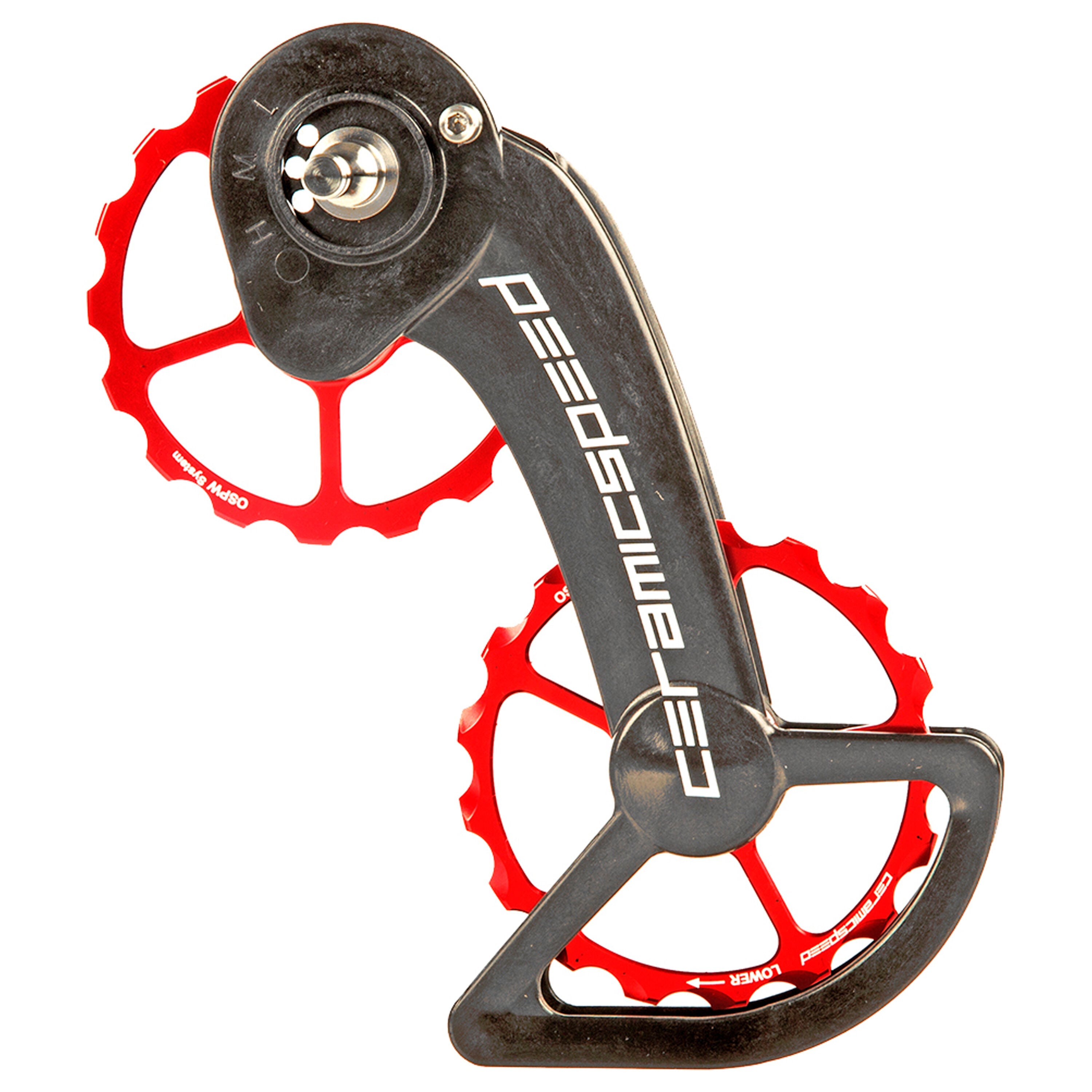 CeramicSpeed OSPW Sram Red eTap Oversized rear derailleur cage and pulley