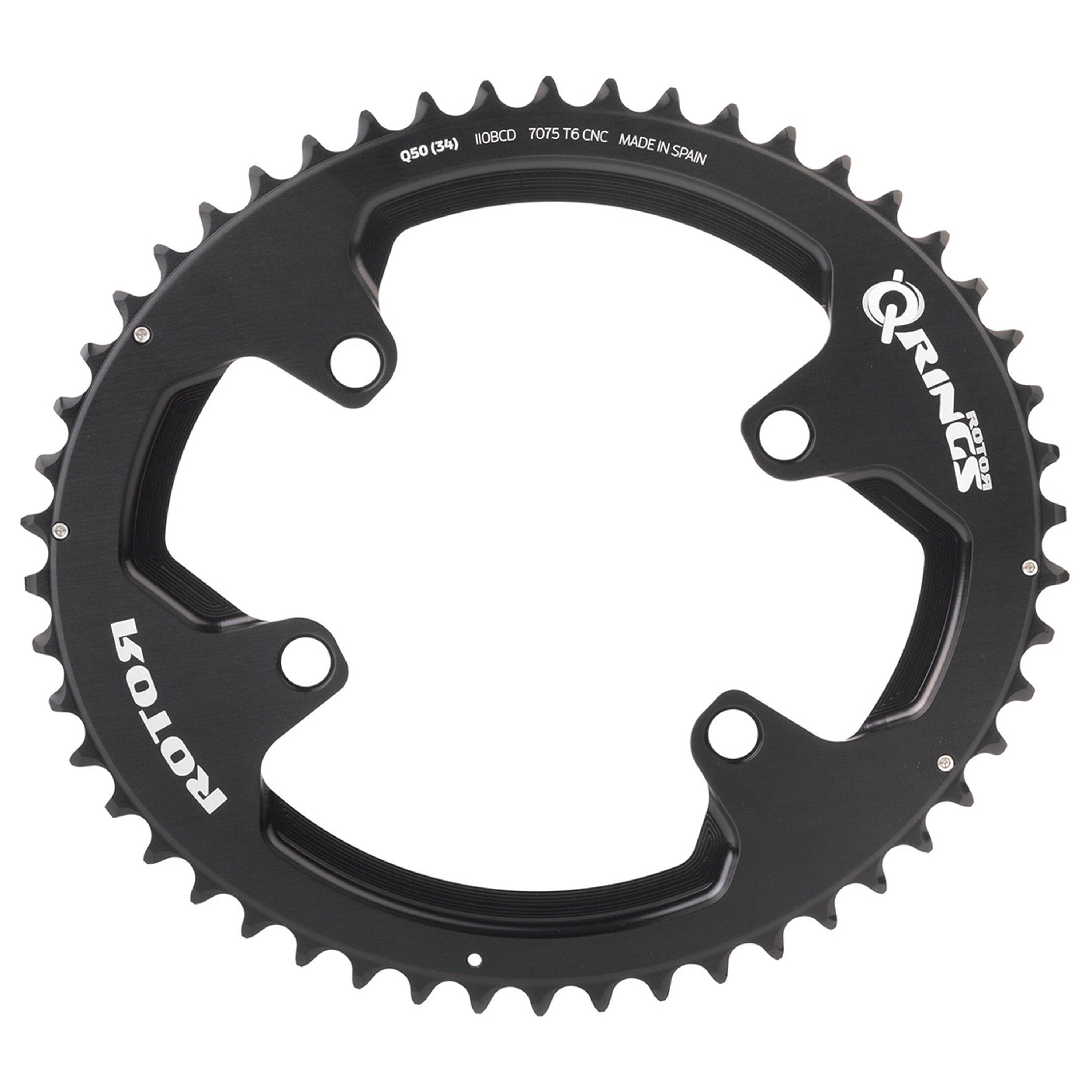 Rotor Aldhu 110x4 50T 3D+ Shimano R9100 11V oval outer chainring