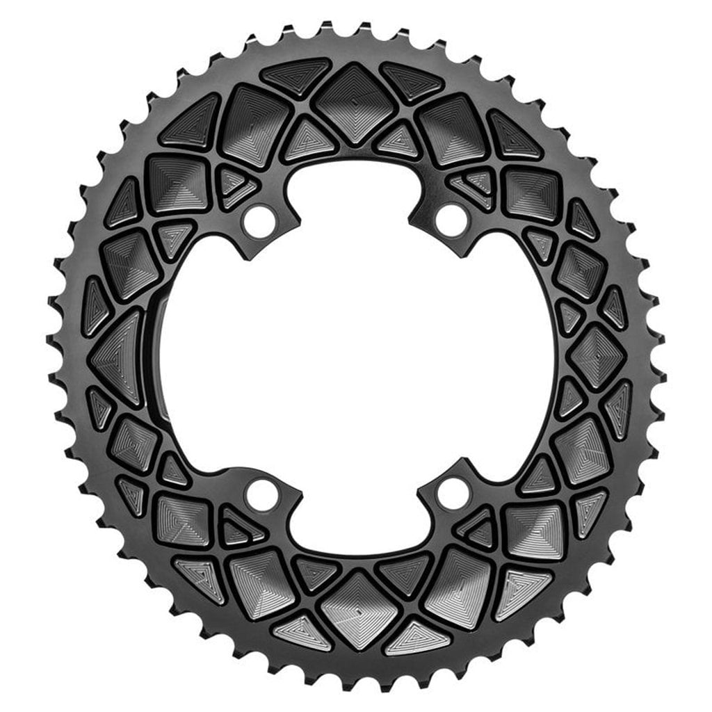 Absolute Black Shimano R9100 R8000 oval chainring