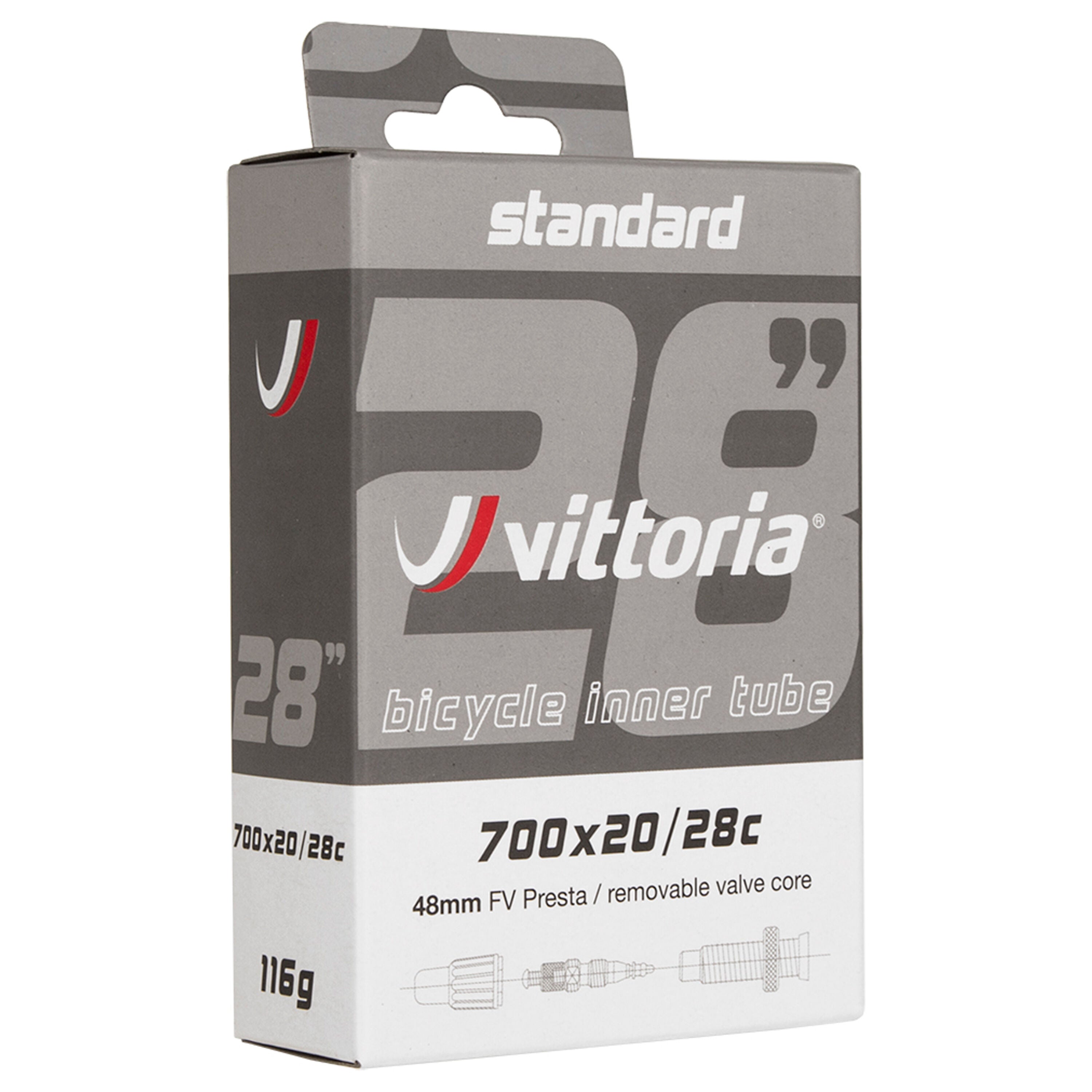 Vittoria Butyl 28" Presta-Ventil Schlauch