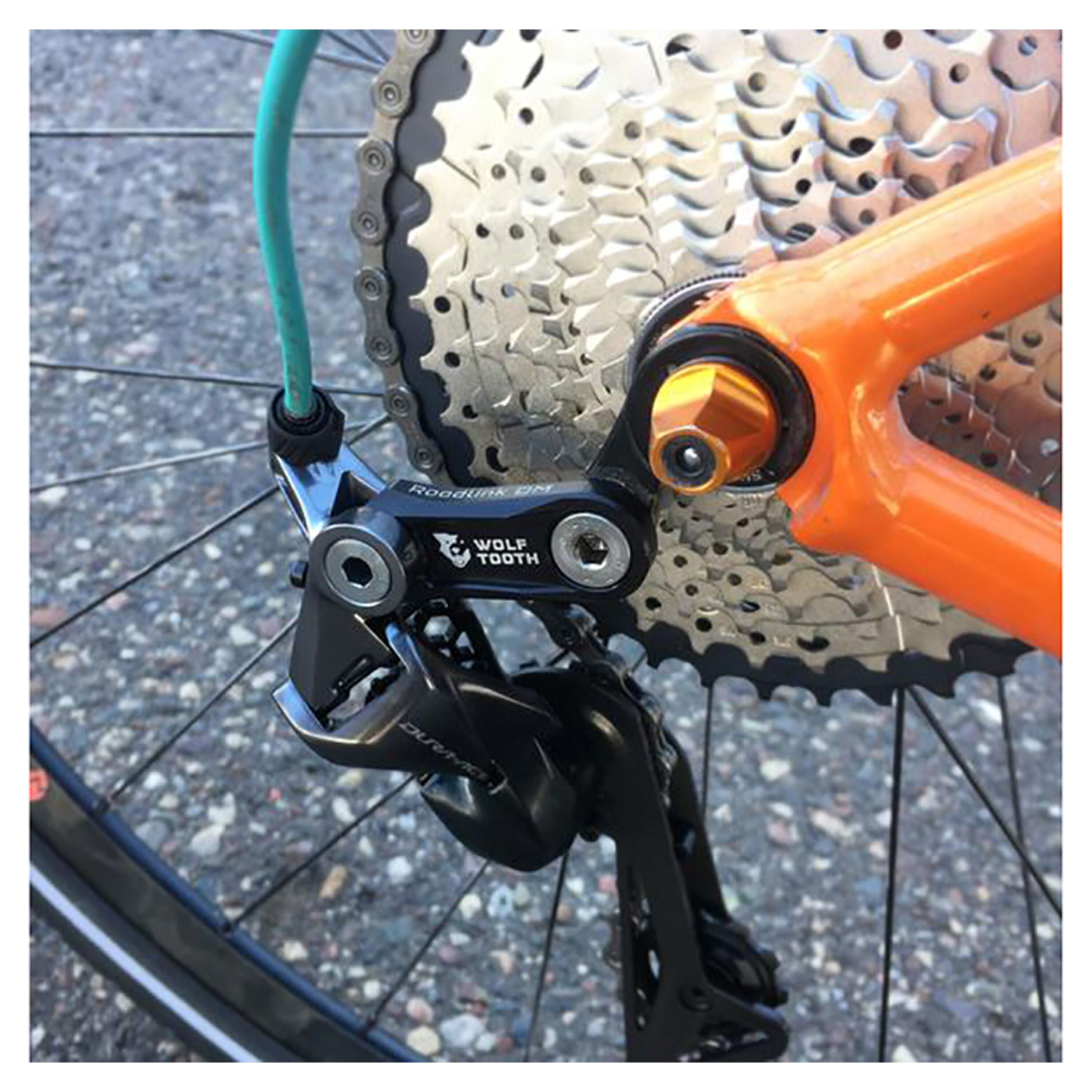 Wolf Tooth RoadLink Direct Mount Shimano R9100 R8000 derailleur hanger extension