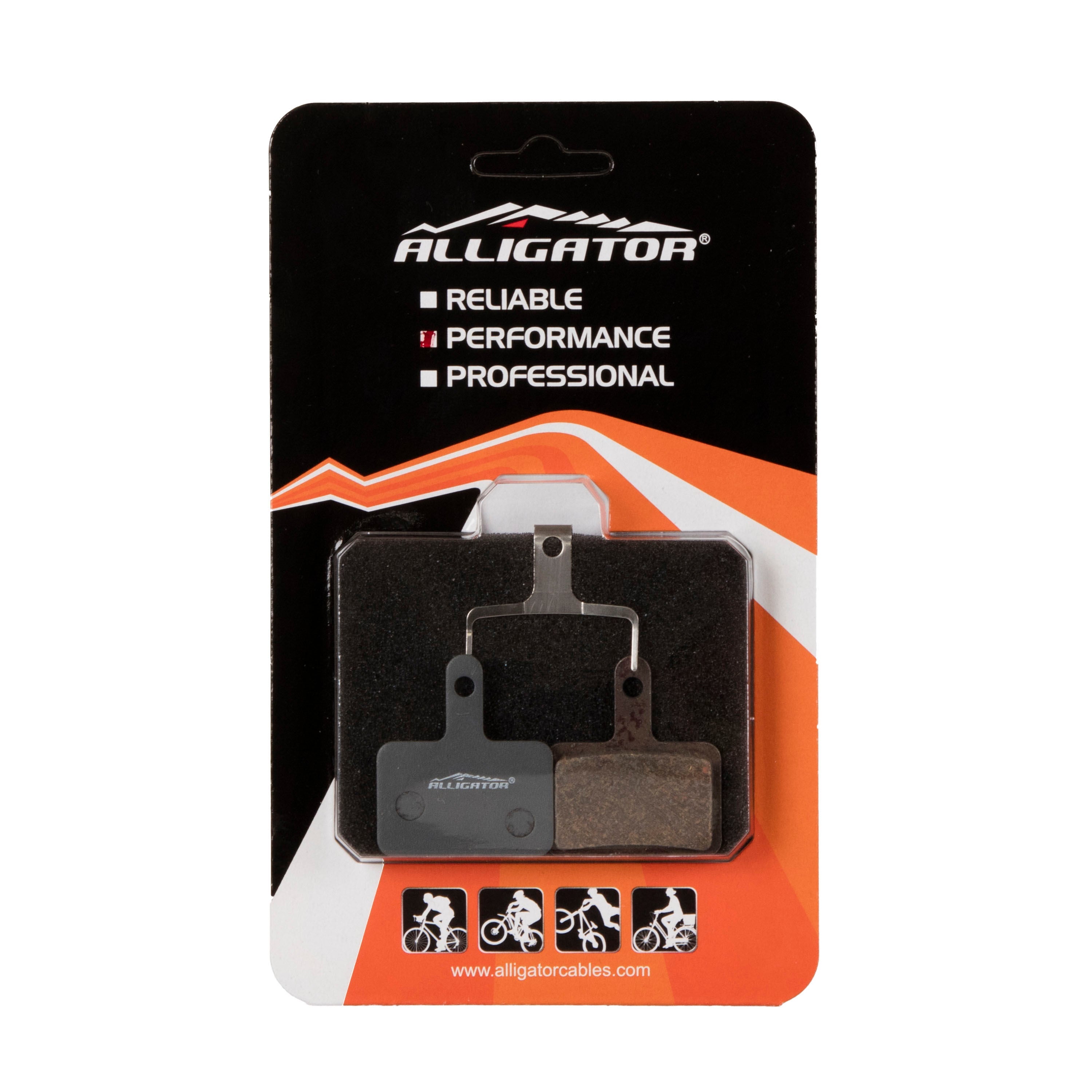 Alligator Shimano Deore Nexave semi-metallic disc brake pads b01s