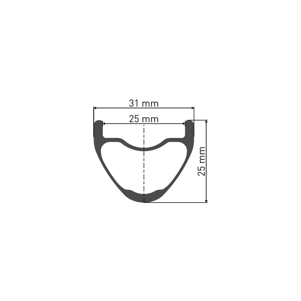 DT Swiss XRC 1200 Spline 25 Boost Tubeless Ready 29" rear wheel