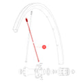 Mavic R-Sys SLR Ksyrium SLR LV2270400 rear spokes kit (10 pieces)