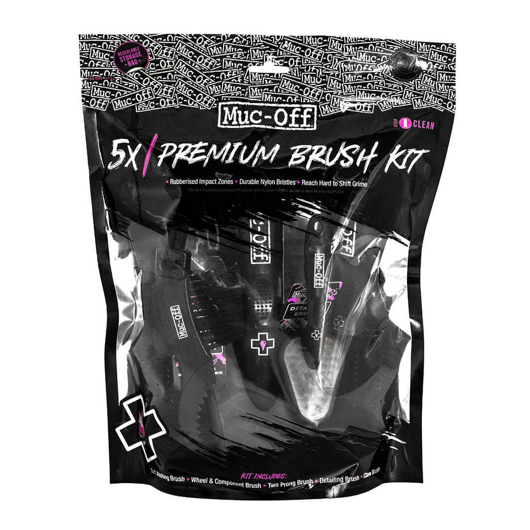 Muc-Off 5x Premium Brush kit