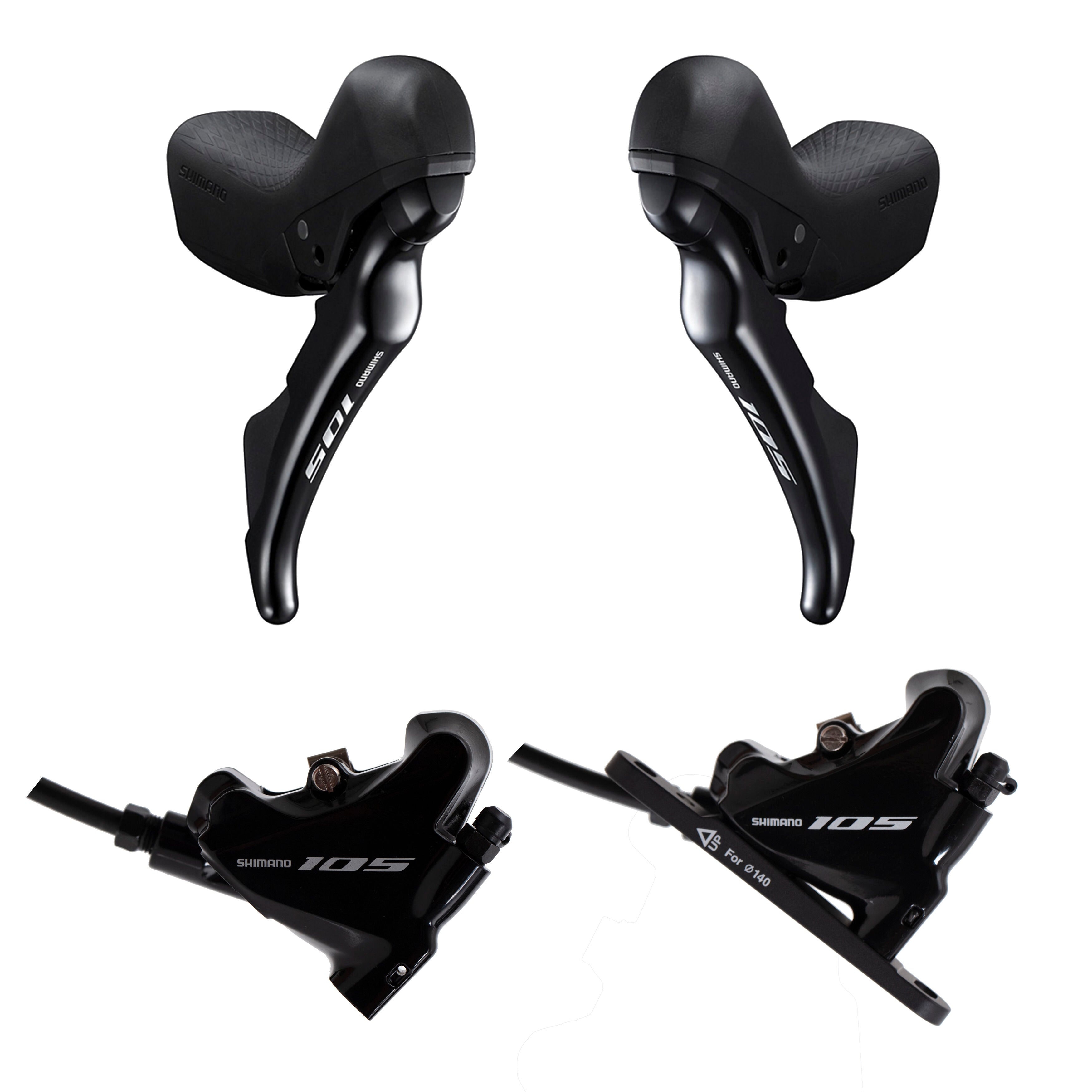 Shimano 105 ST-R7020 + BR-R7070 11S hydraulic control levers