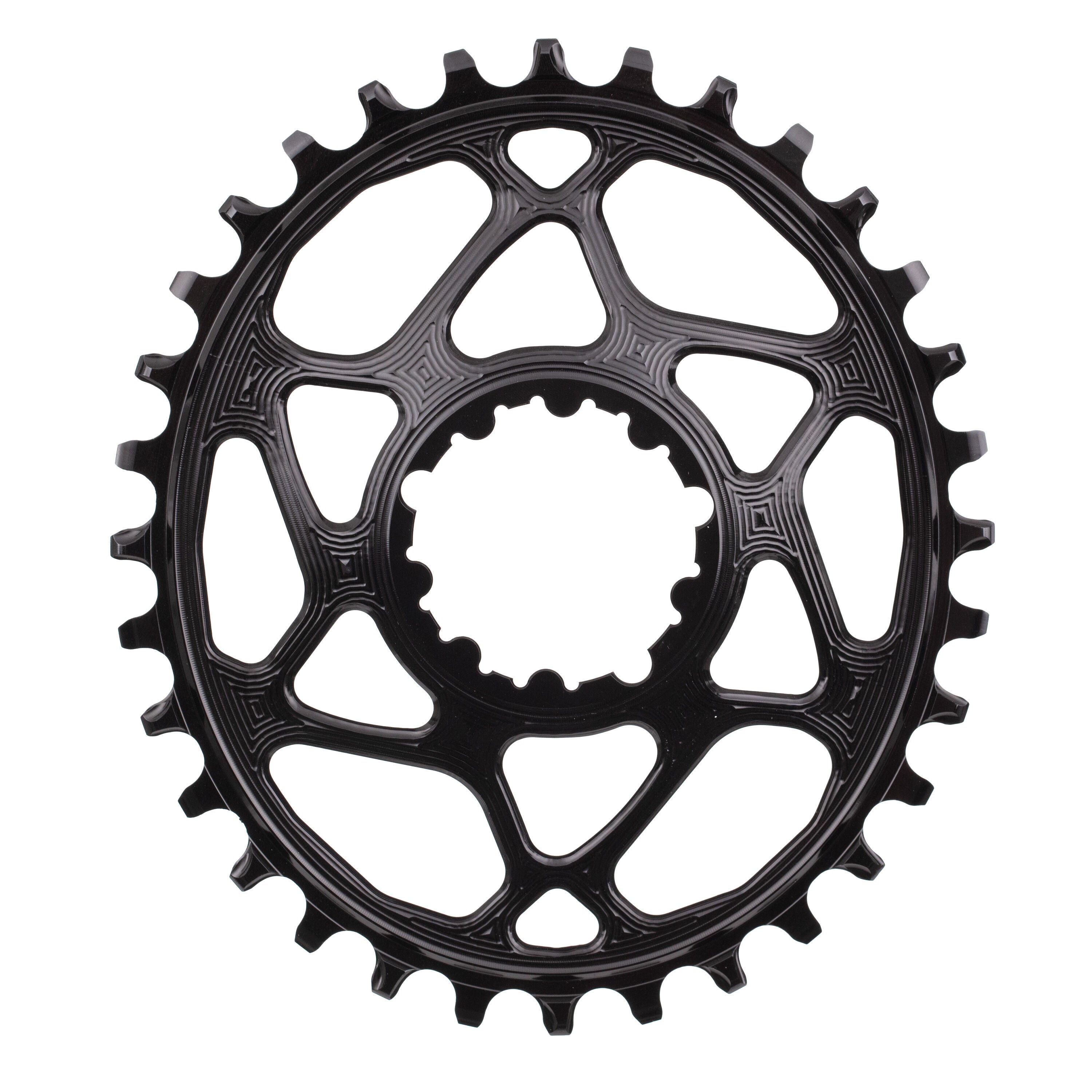 Absolute Black Sram Direct Mount Narrow Wide oval chainring