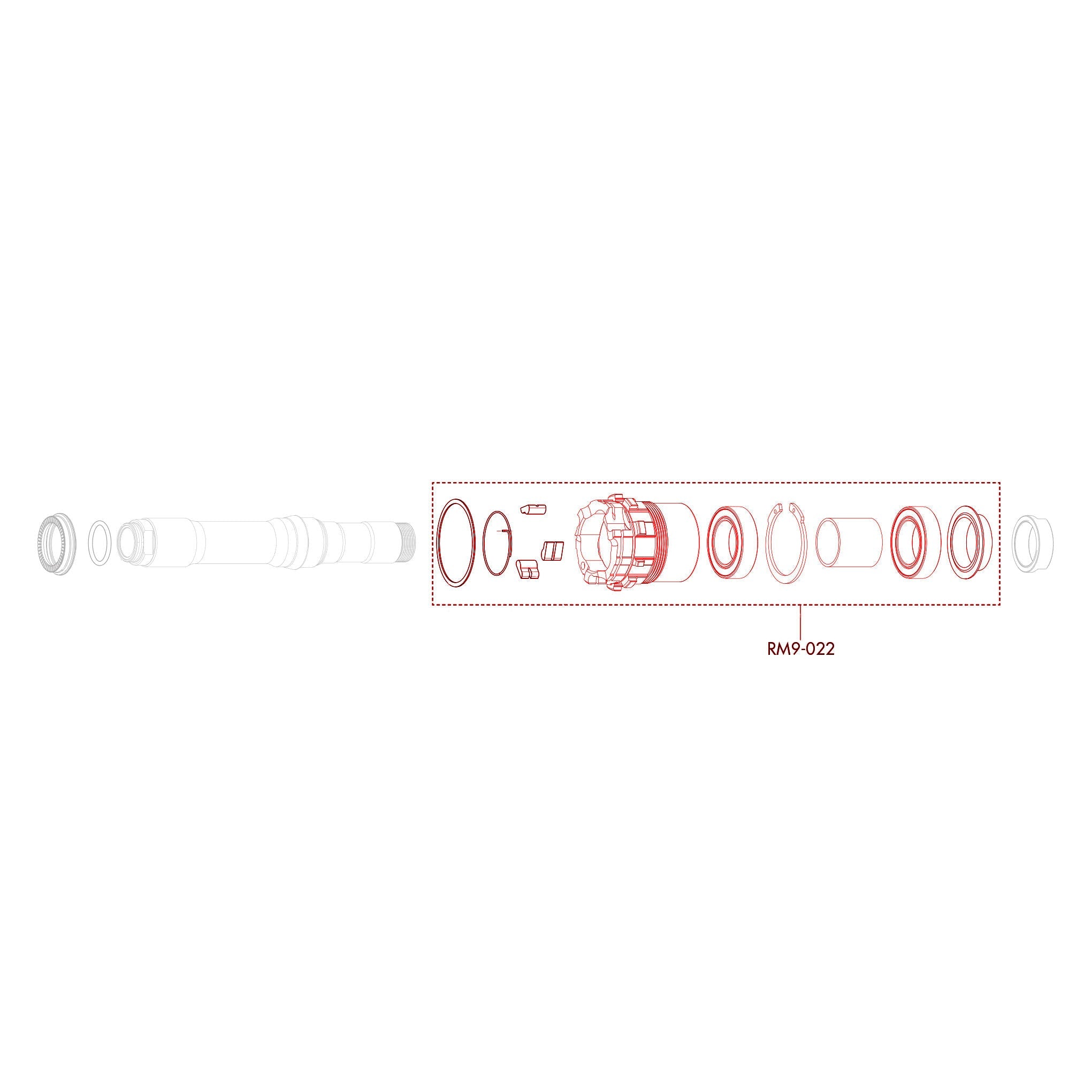 Fulcrum Red Metal XRP RM9-022 driver body