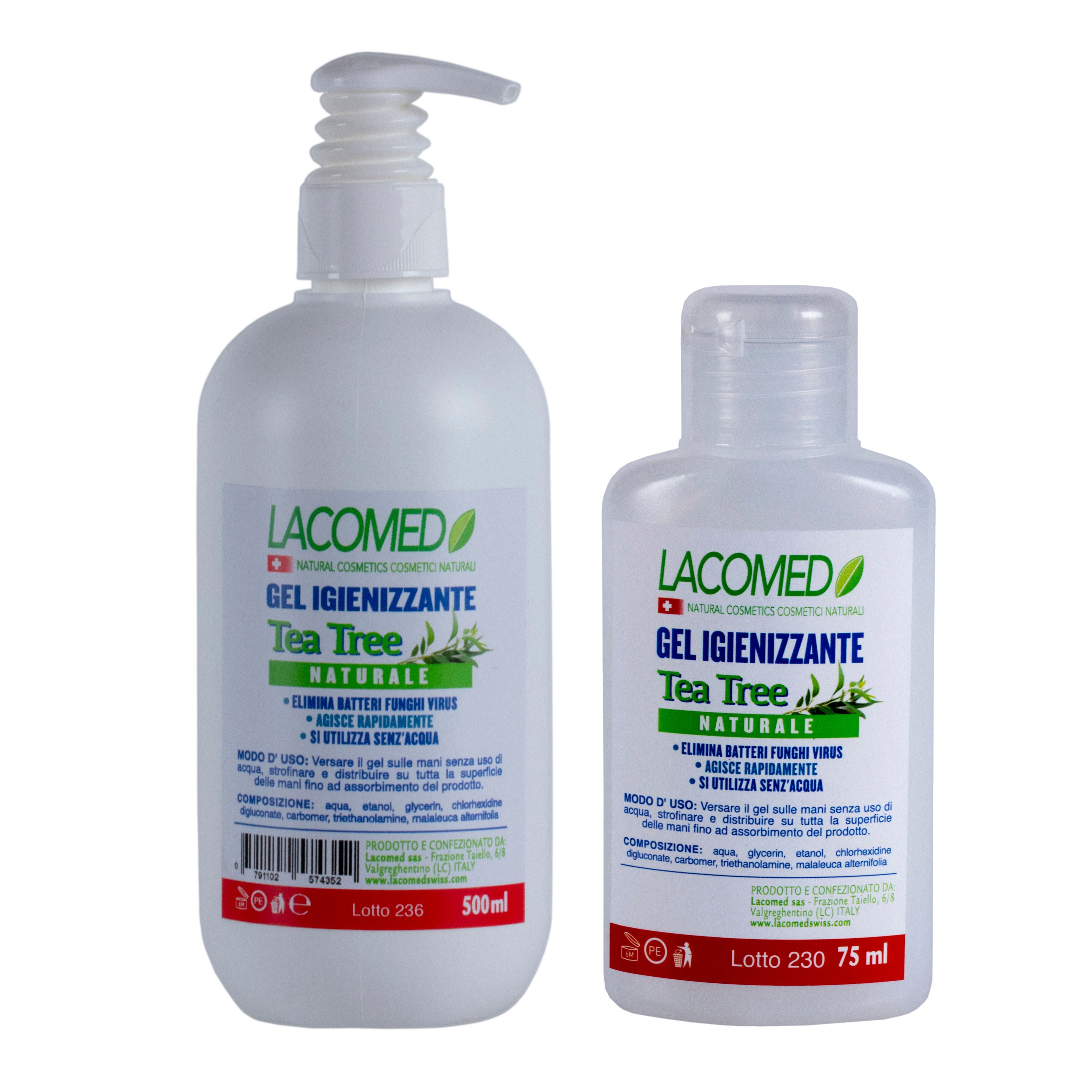 Lacomed Tea Tree hand cleaner and sanitizer gel