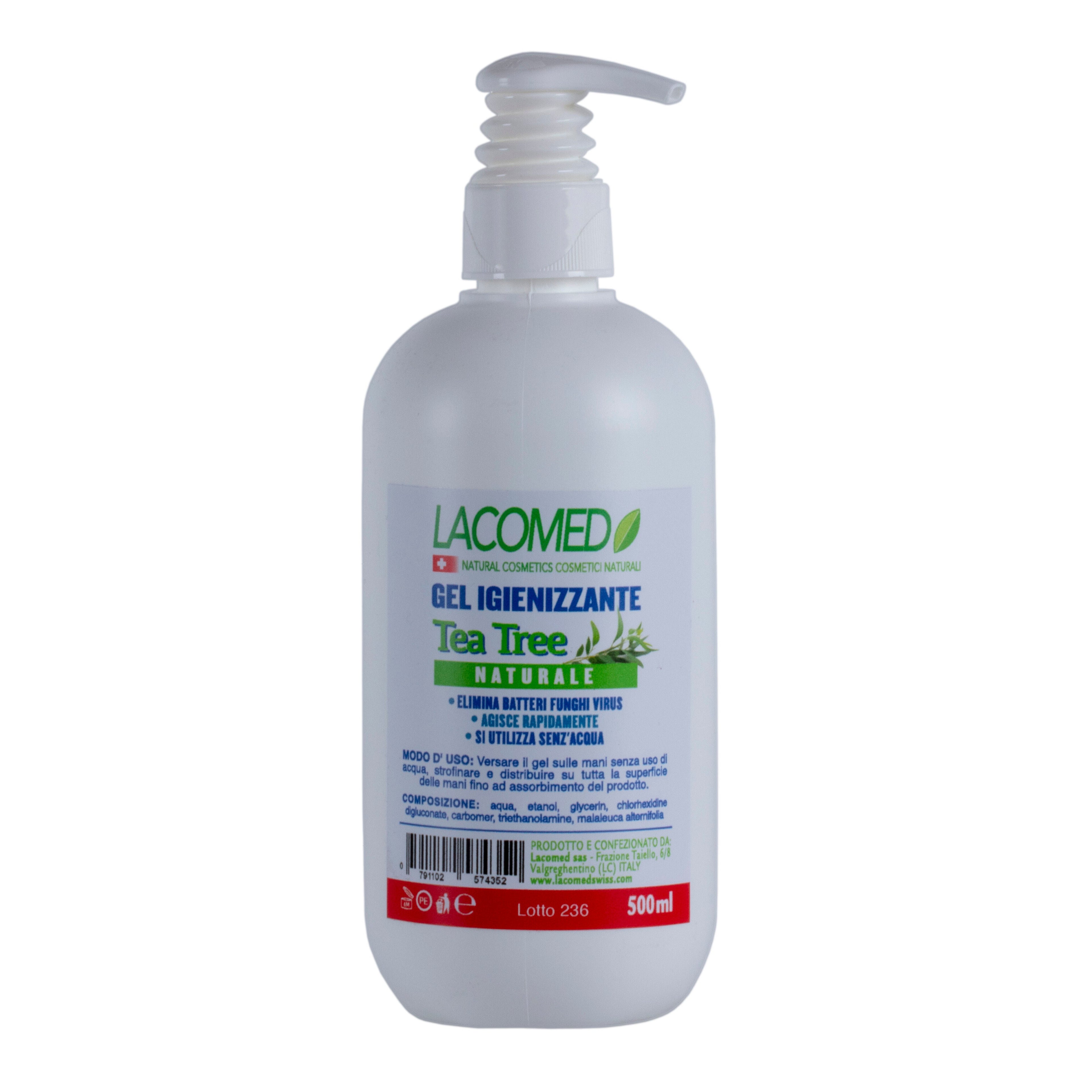 Lacomed Tea Tree hand cleaner and sanitizer gel