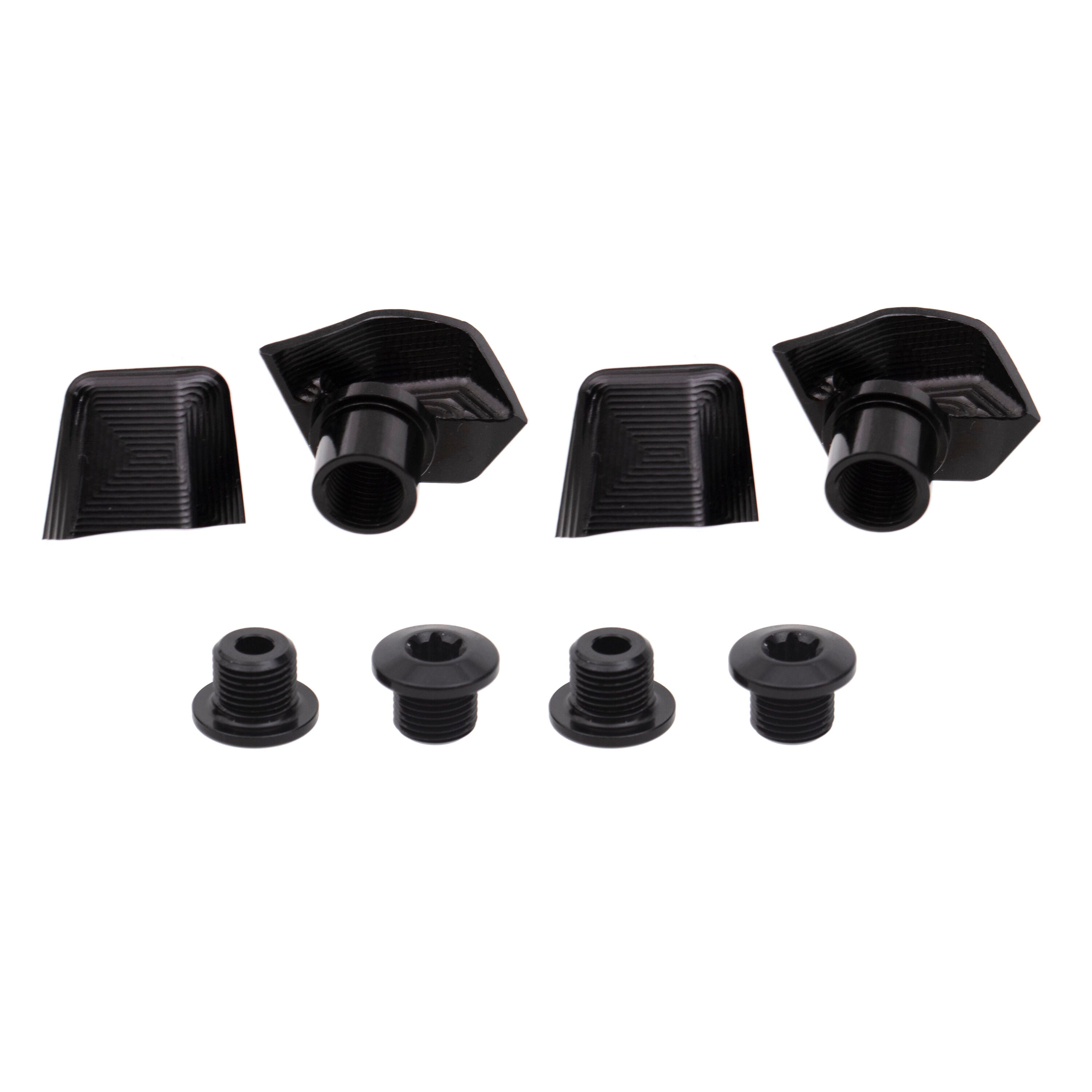 Absolute Black bolts and covers kit for Shimano Dura Ace R9100 110X4 chainring