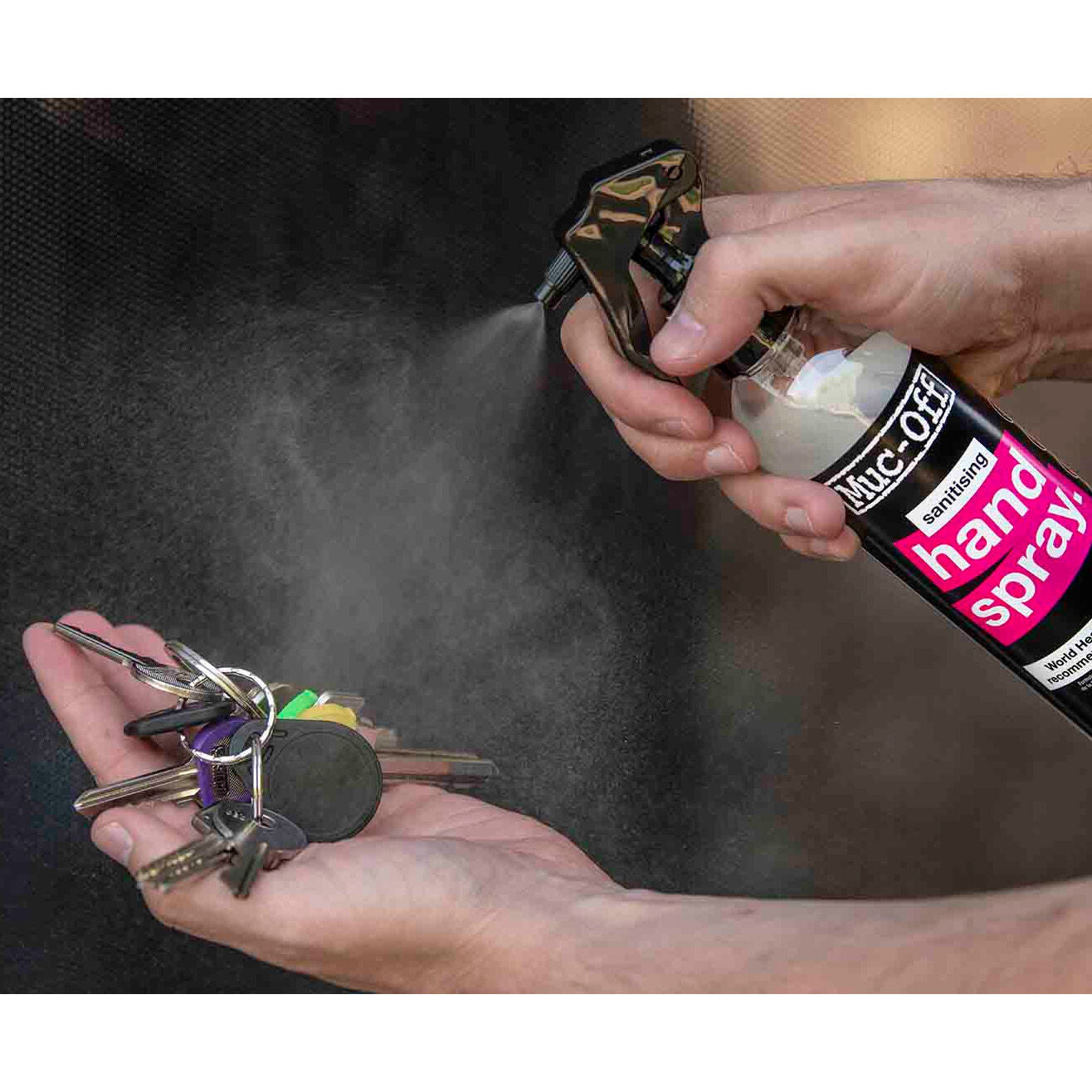Muc-off hand cleaner and sanitizer spray