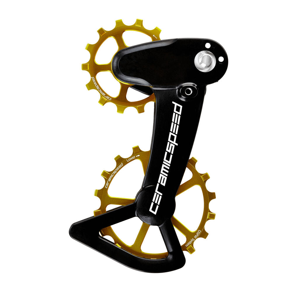 CeramicSpeed Oversized OSPW Shimano XT/XTR 12S rear derailleur cage and pulley