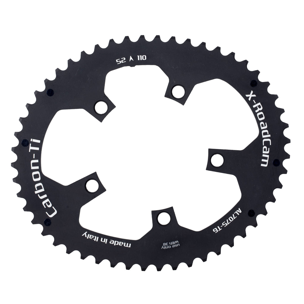 Carbon Ti X-RoadCam chainring 110 BCD