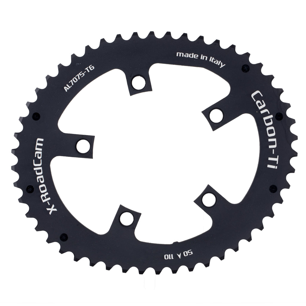 Carbon Ti X-RoadCam chainring 110 BCD