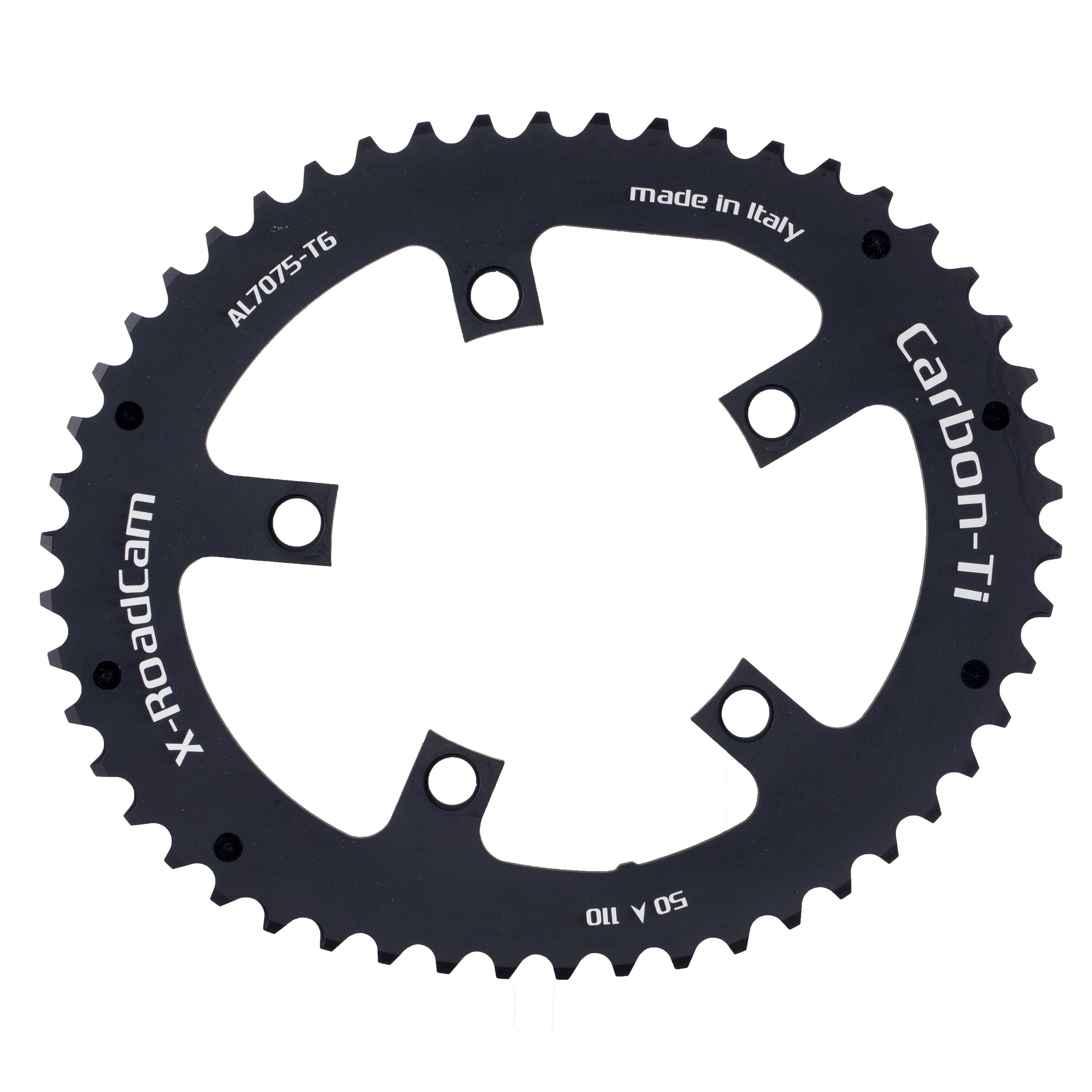 Carbon Ti X-RoadCam chainring 110 BCD