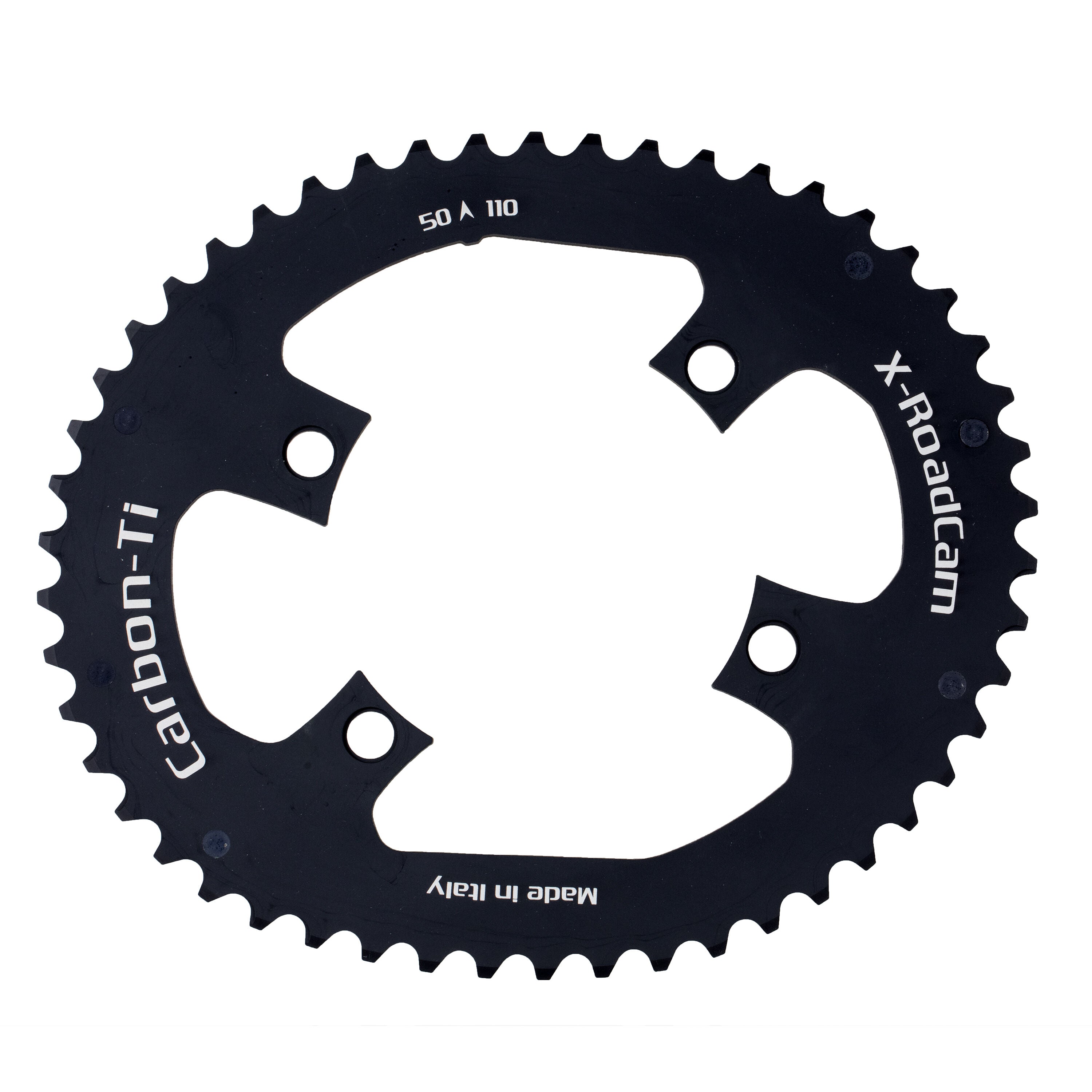 Carbon Ti X-RoadCam (4 arms) chainring 110 BCD