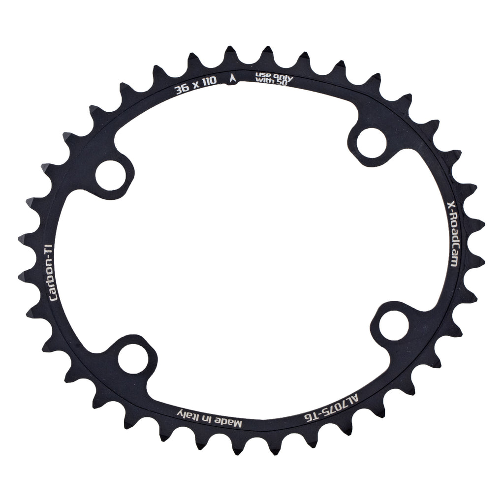 Carbon Ti X-RoadCam (4 arms) chainring 110 BCD