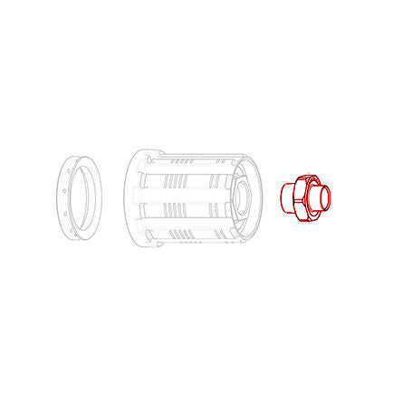 Mavic LV2373100 nut for road alloy through axle 9 mm