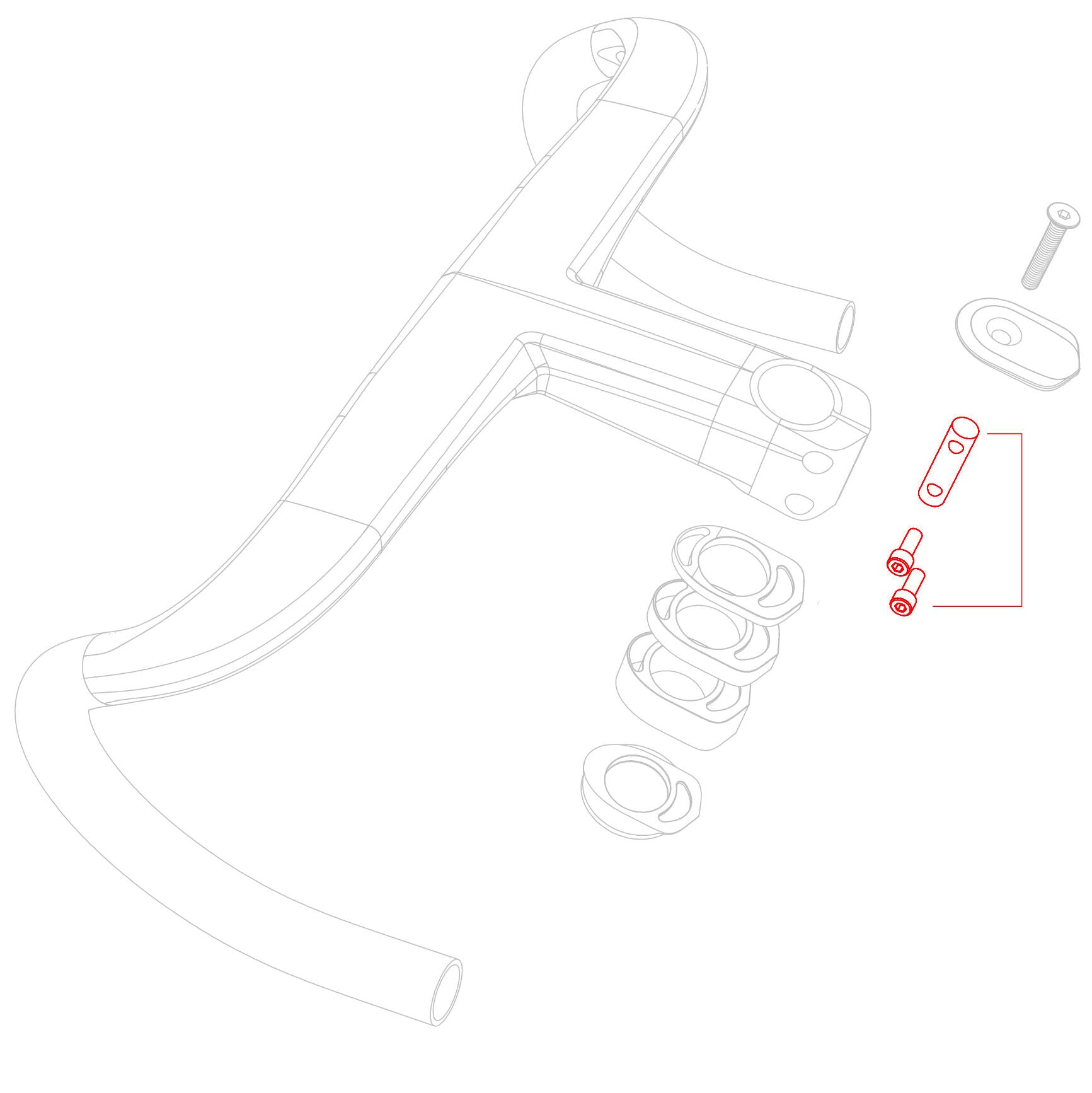 Deda Alanera stem clamp kit