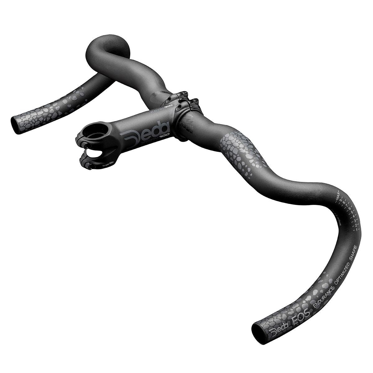 Deda Gera Alloy EOS DCR polish on black handlebar