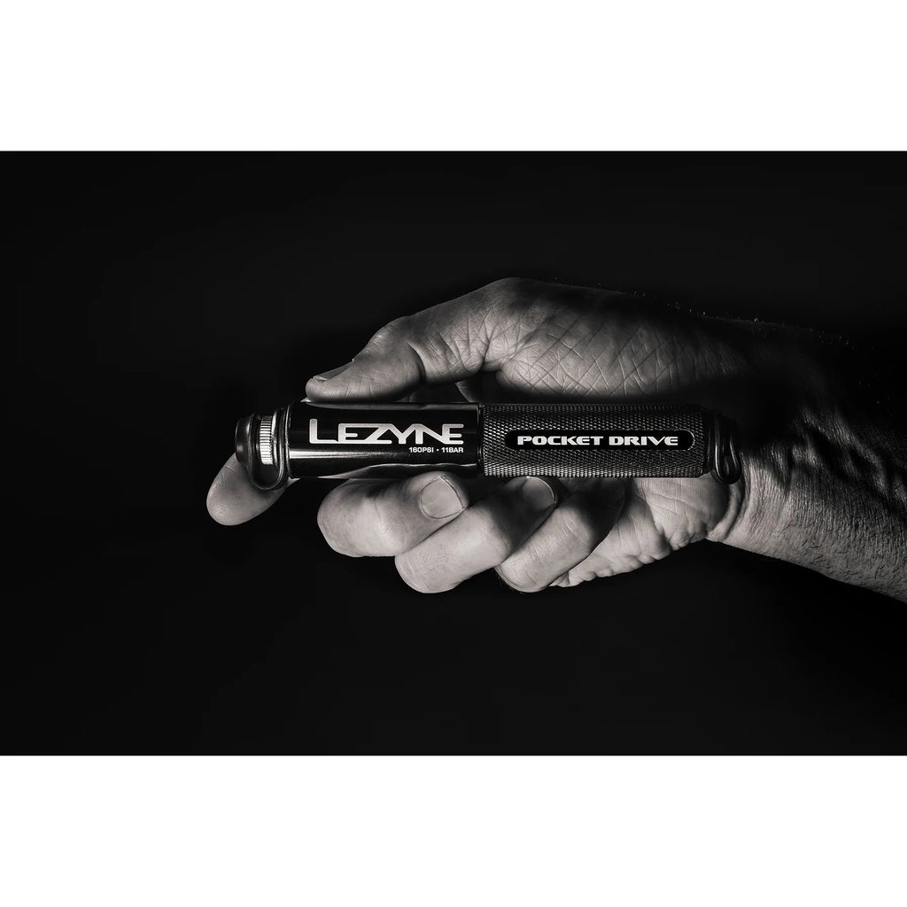 Lezyne Pocket Drive 160 psi Loaded mini pump kit