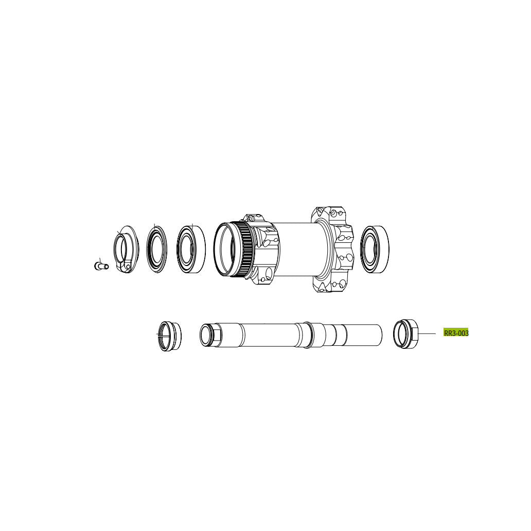 Fulcrum Racing RR3-003 Right locknut rear hub