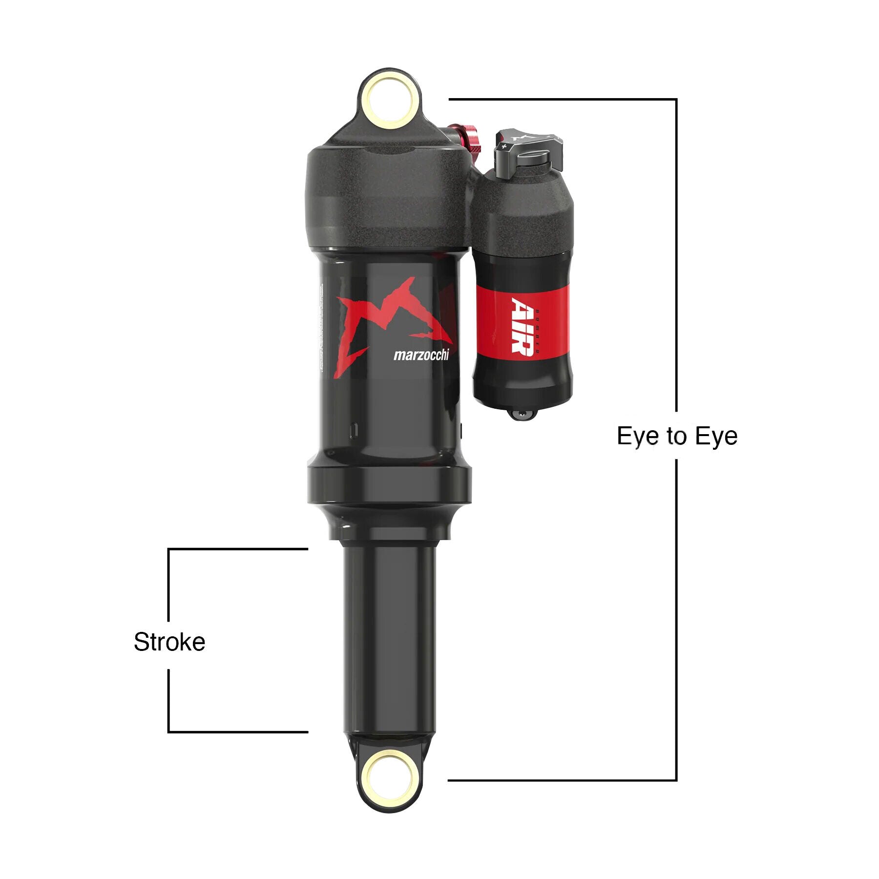Marzocchi Bomber AIR A Sweep-Adj Evol LV CM RM YE rear shock
