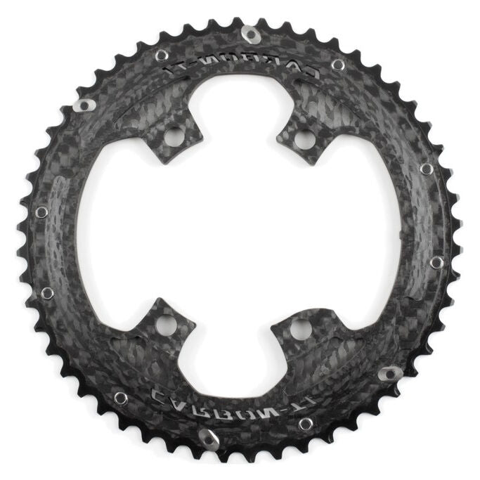 Carbon Ti X-Carboring EVO Shimano Dura Ace R9100 Ultegra R8000 chainring