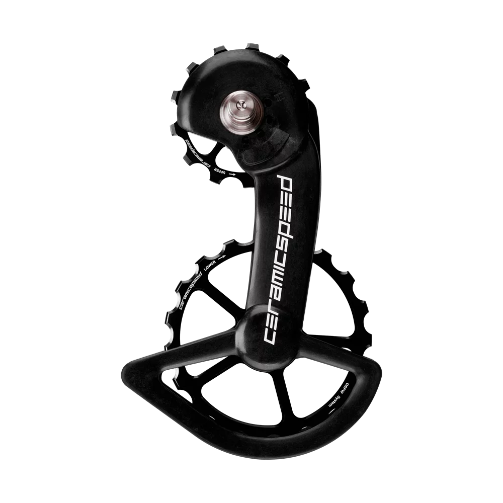 Ceramicspeed Oversized OSPW Coated Shimano Dura Ace 9100 rear derailleur cage and pulley