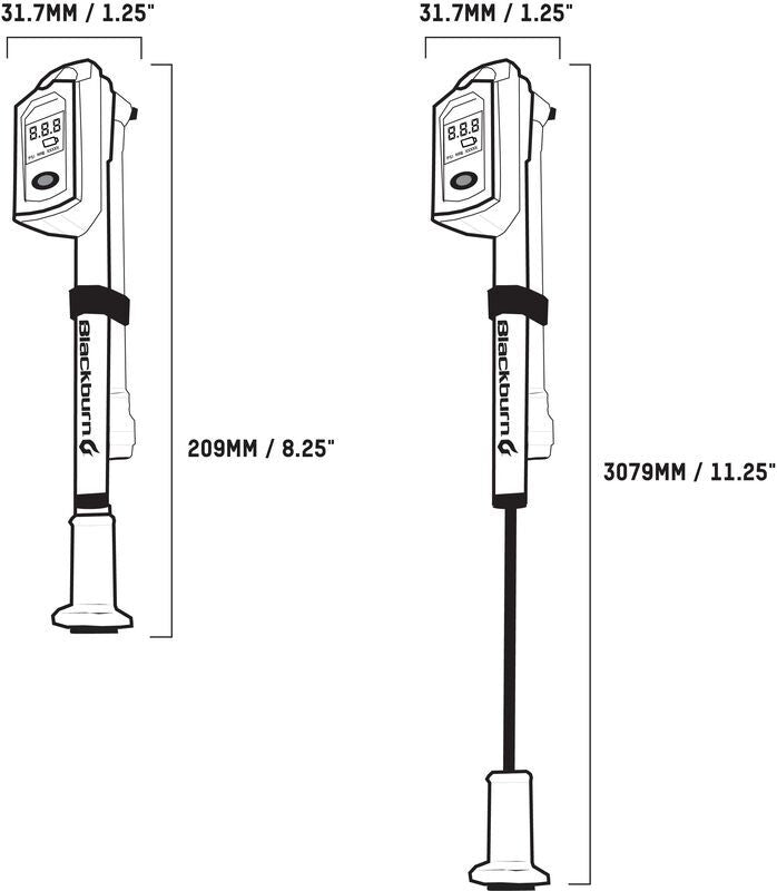 Blackburn Honest High Pressure Digital shock pump