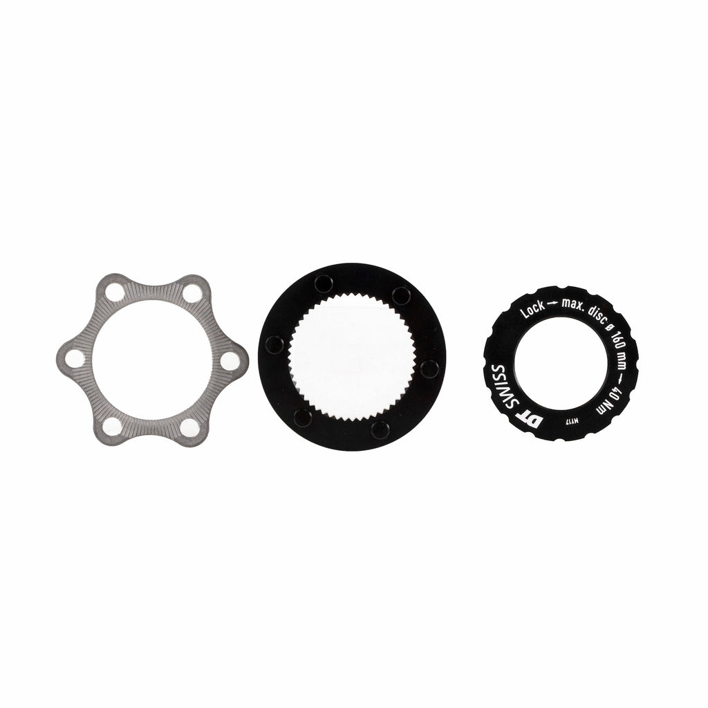 DT Swiss disc brake adapter from Center Lock to 6 bolts Road