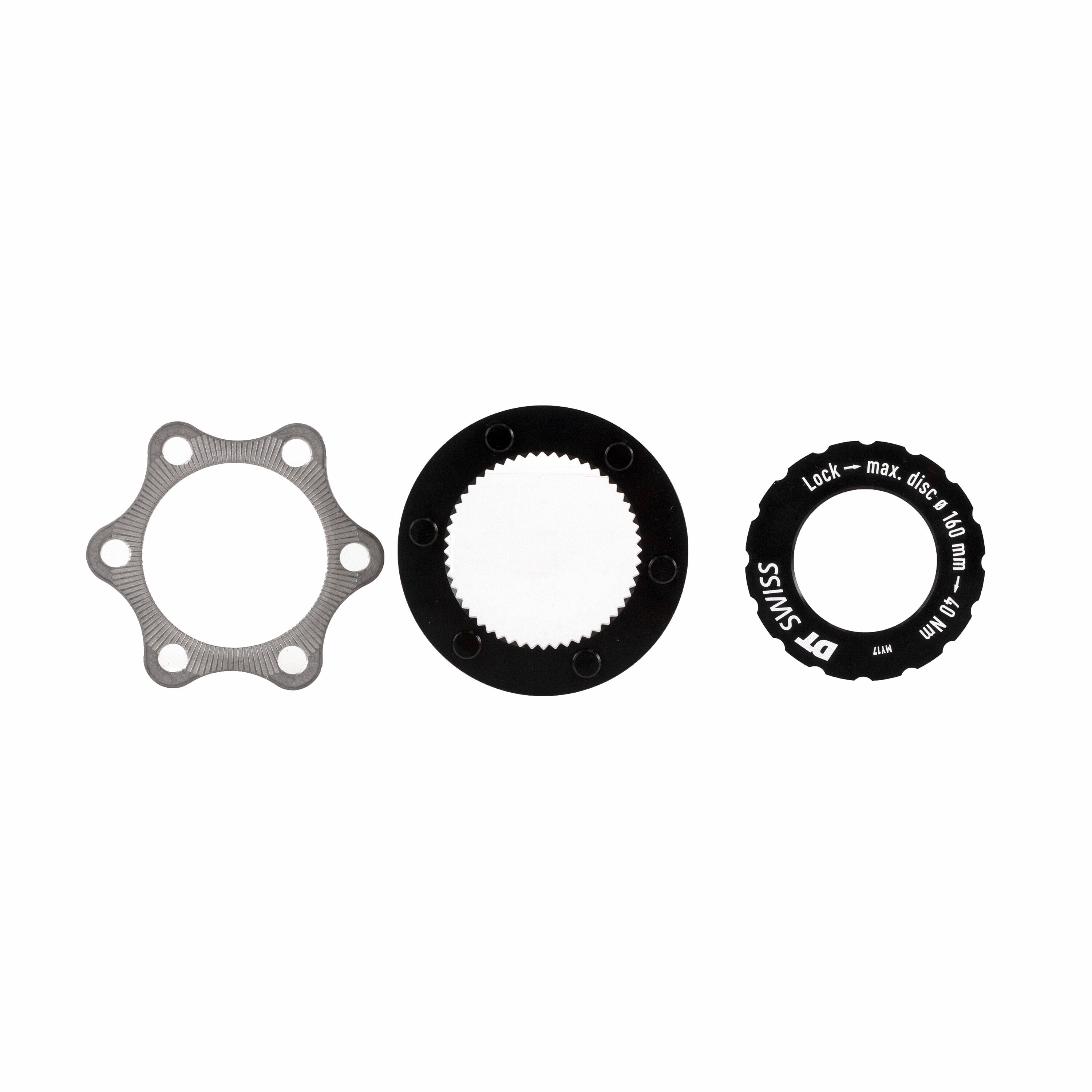 DT Swiss disc brake adapter from Center Lock to 6 bolts Road