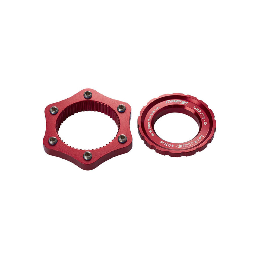 Reverse Components disc brake adapter from Center Lock to 6 bolts
