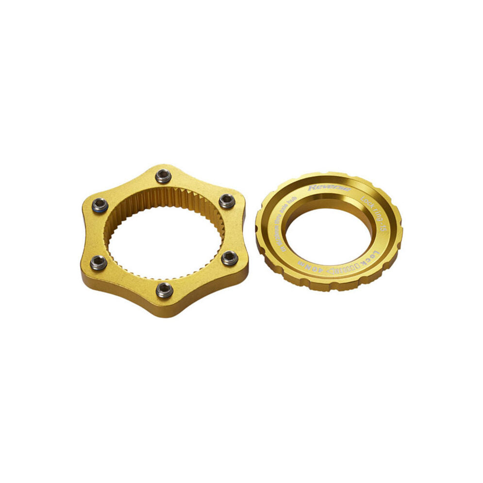 Reverse Components disc brake adapter from Center Lock to 6 bolts