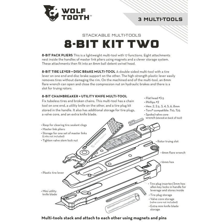 Wolf Tooth Components 8 Bit Kit Two folding tool