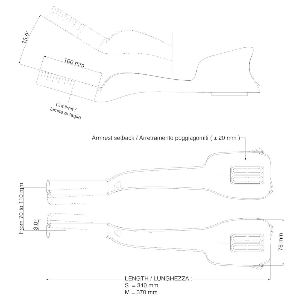 Deda Jet Two clip-on aero extensions