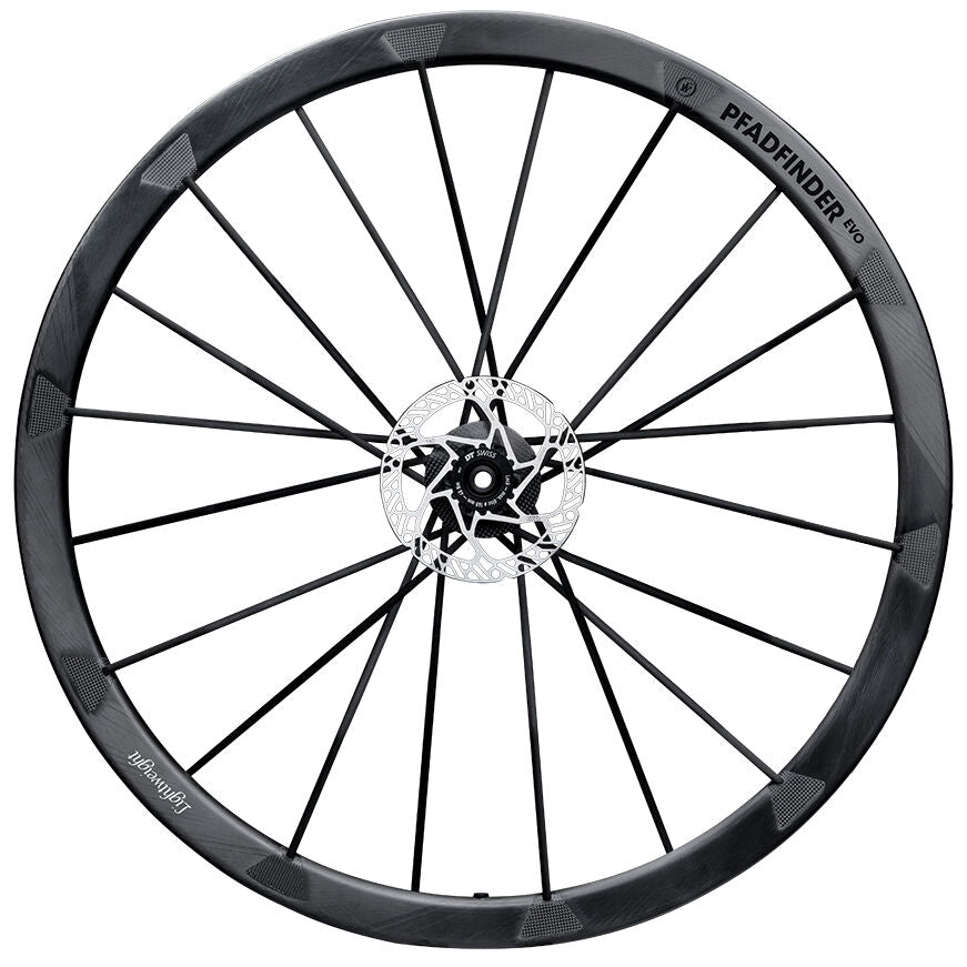 Lightweight Pfadfinder EVO Carbon tubeless Disc front wheel