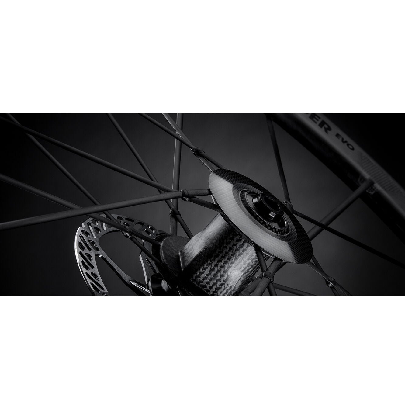 Lightweight Pfadfinder EVO Schwarz ED Carbon tubeless Disc front wheel