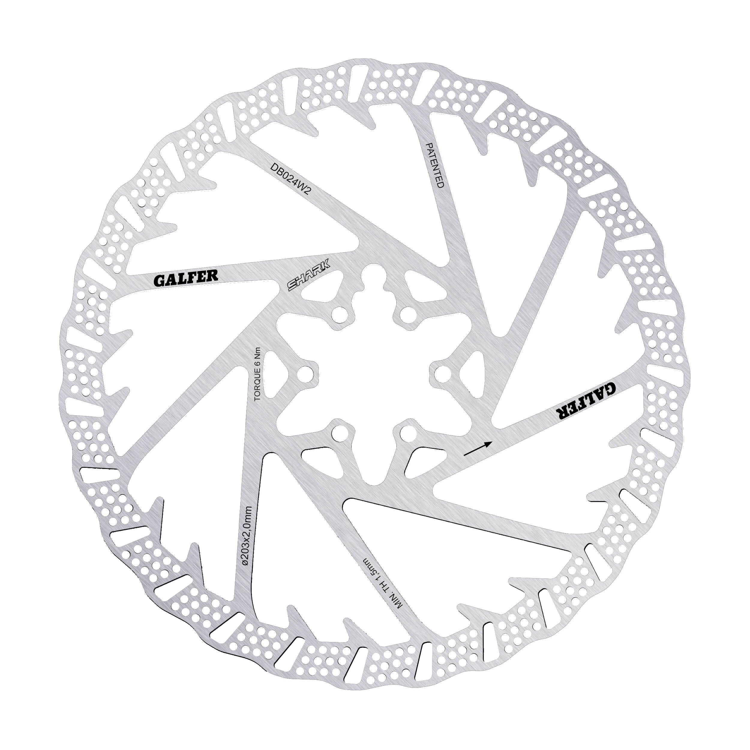 Galfer MTB Shark 2,0 mm disc rotor