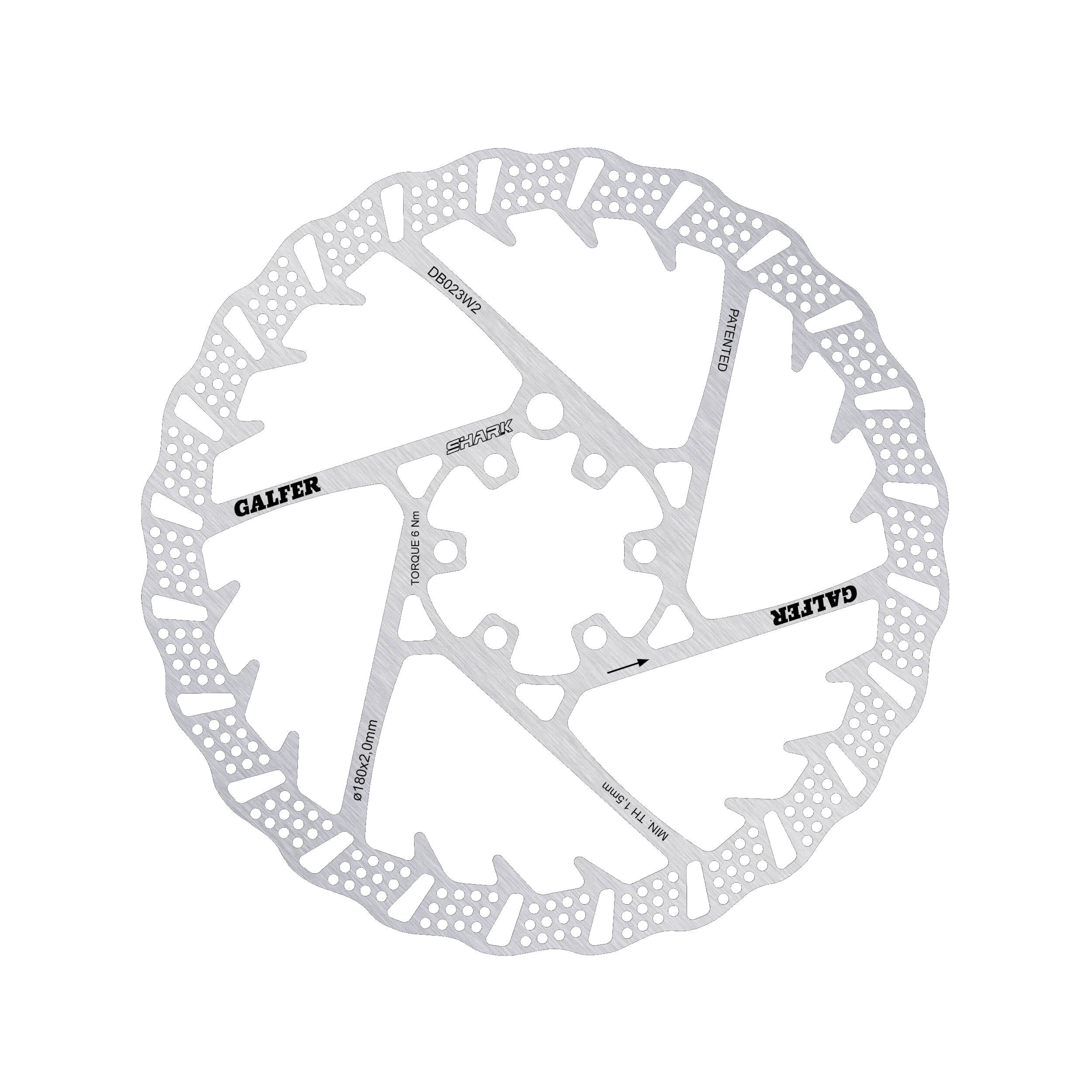 Galfer MTB Shark 2,0 mm disc rotor